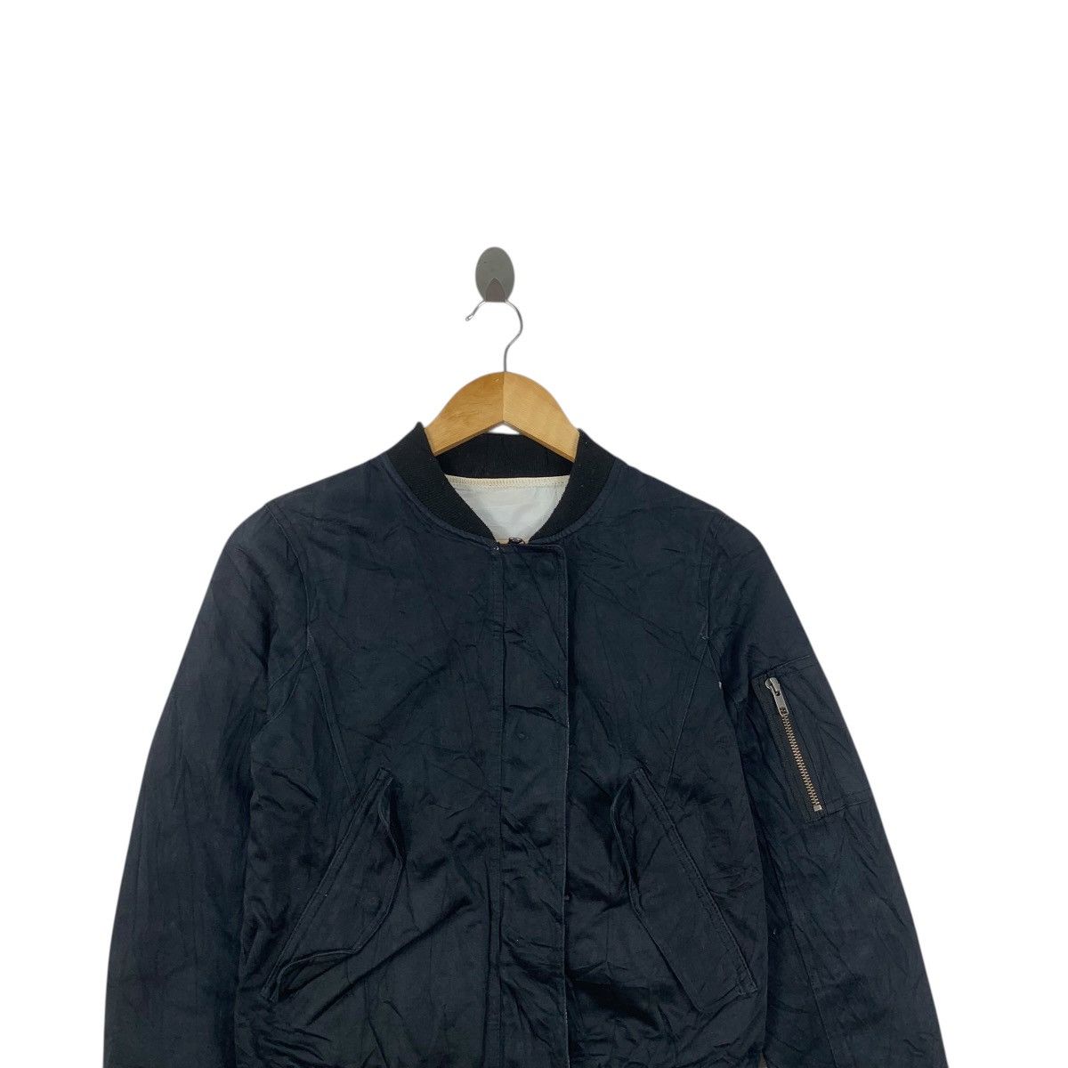 MOUSSY MOUSSY JAPAN MA-1 Denim Jeans Bomber Jacket Windbreaker Size S / US 4 / IT 40 - 2 Thumbnail