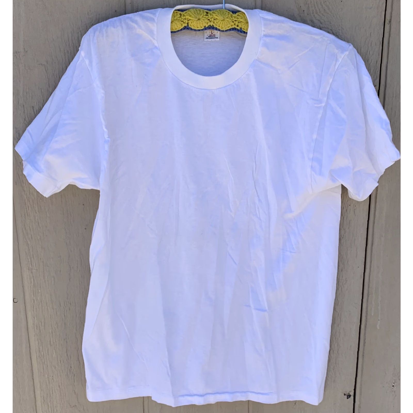 Jockey VINTAGE Jockey Classic T-Shirt White L Men's Cotton Single Stitch Made in USA Shirt Short Sleeve Size US L / EU 52-54 / 3 - 4 Thumbnail