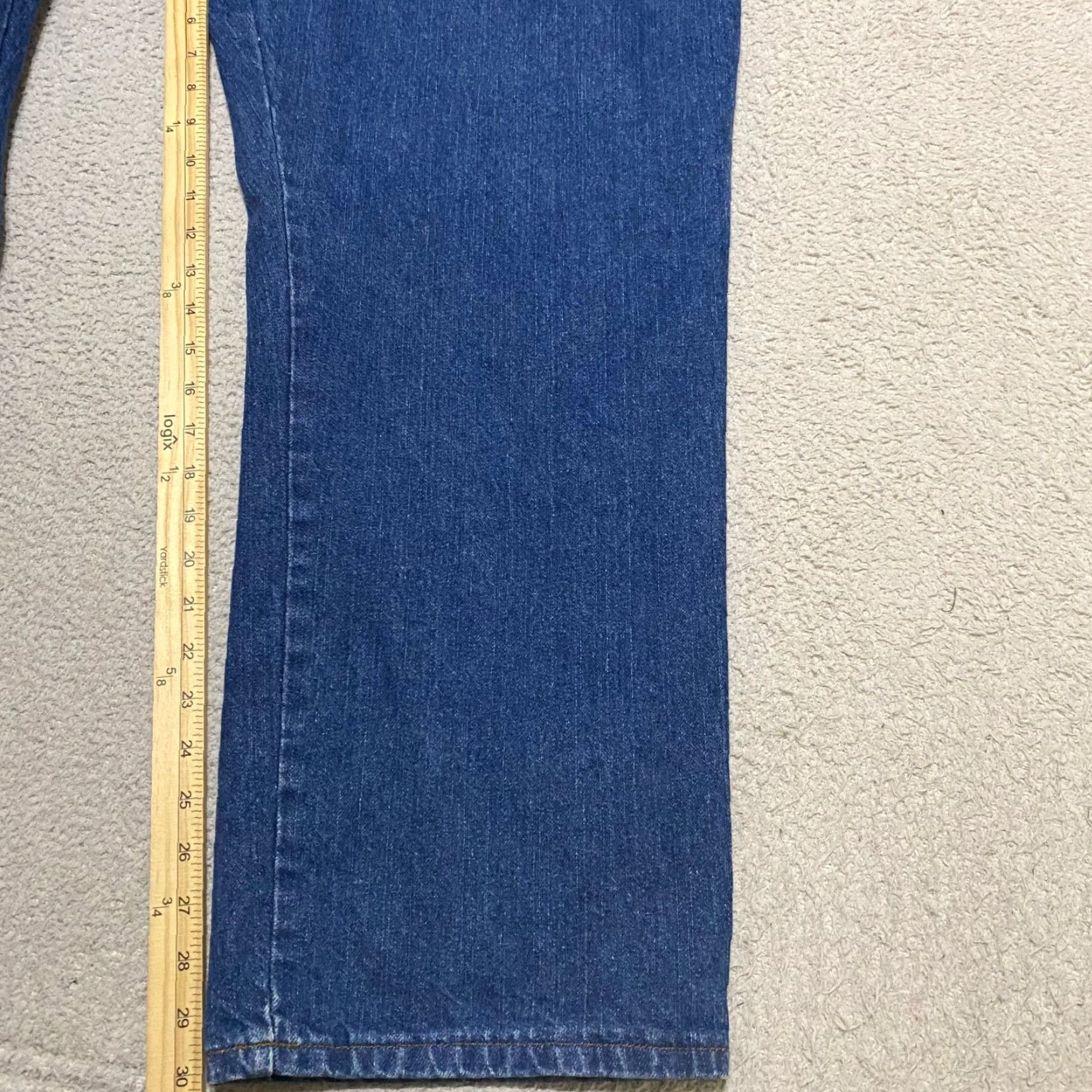 Dickies Dickies Mens Jeans Blue Denim Medium Wash Relaxed Straight Mid Rise Work 42x30 - 5-Pocket Design Regular Waist Size US 42 / EU 58 - 6 Thumbnail
