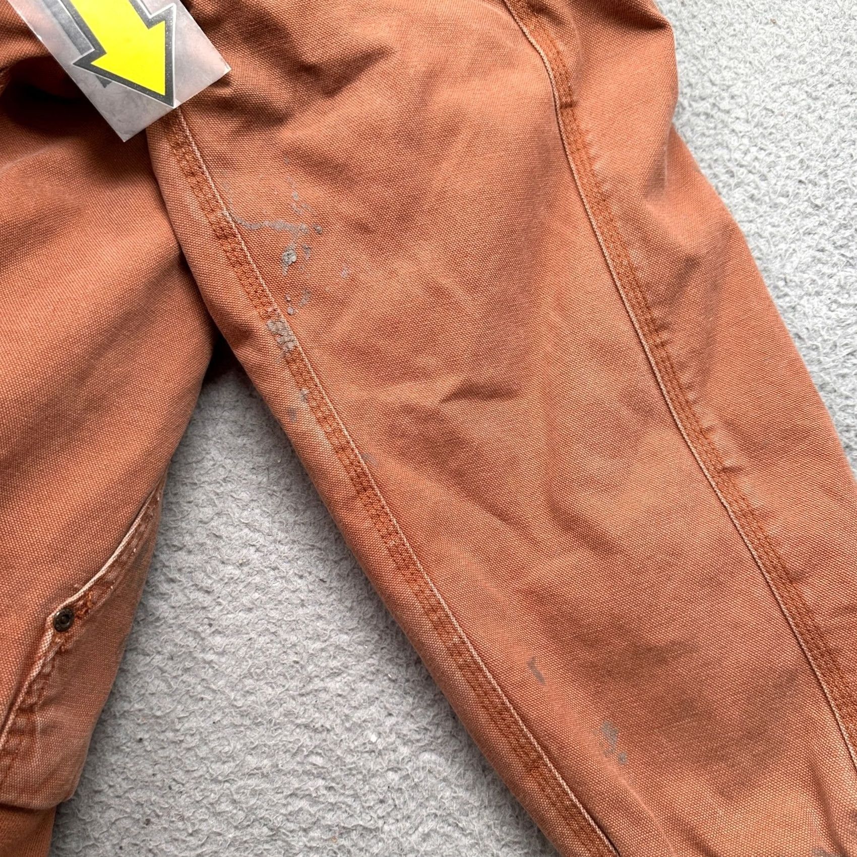 Vintage VINTAGE Forge Workwear Jacket Duck Canvas Sherpa Lined Full Zip Mens Large Brown Orange Bomber Jacket Mens Size US L / EU 52-54 / 3 - 5 Thumbnail