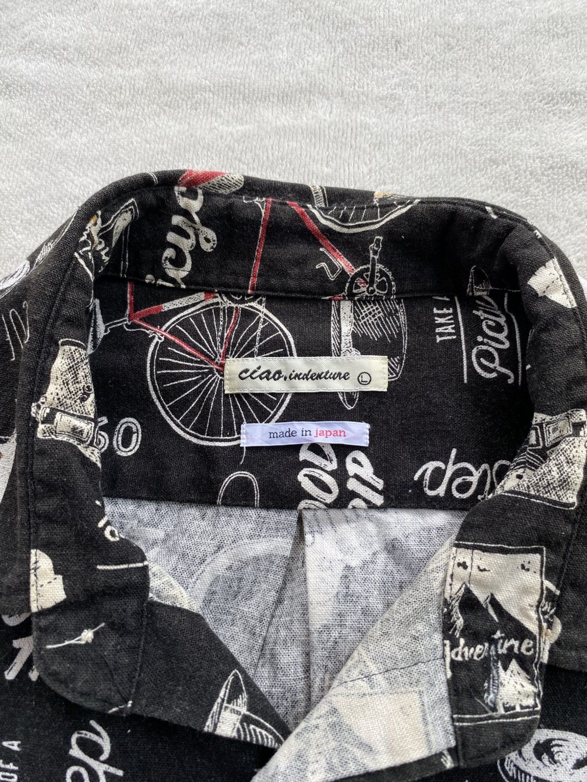 Japanese Brand Ciao Indenture Pattern Shirt Size US L / EU 52-54 / 3 - 2 Thumbnail