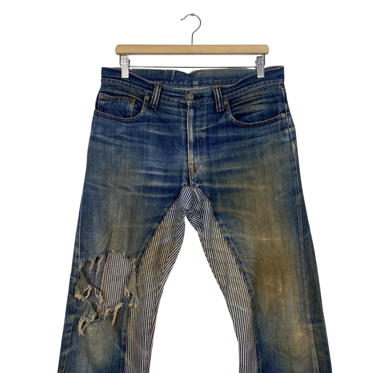 KOJIMA GENES Kojima Genes half hickori distress denim Size US 34 / EU 50 - 3 Thumbnail
