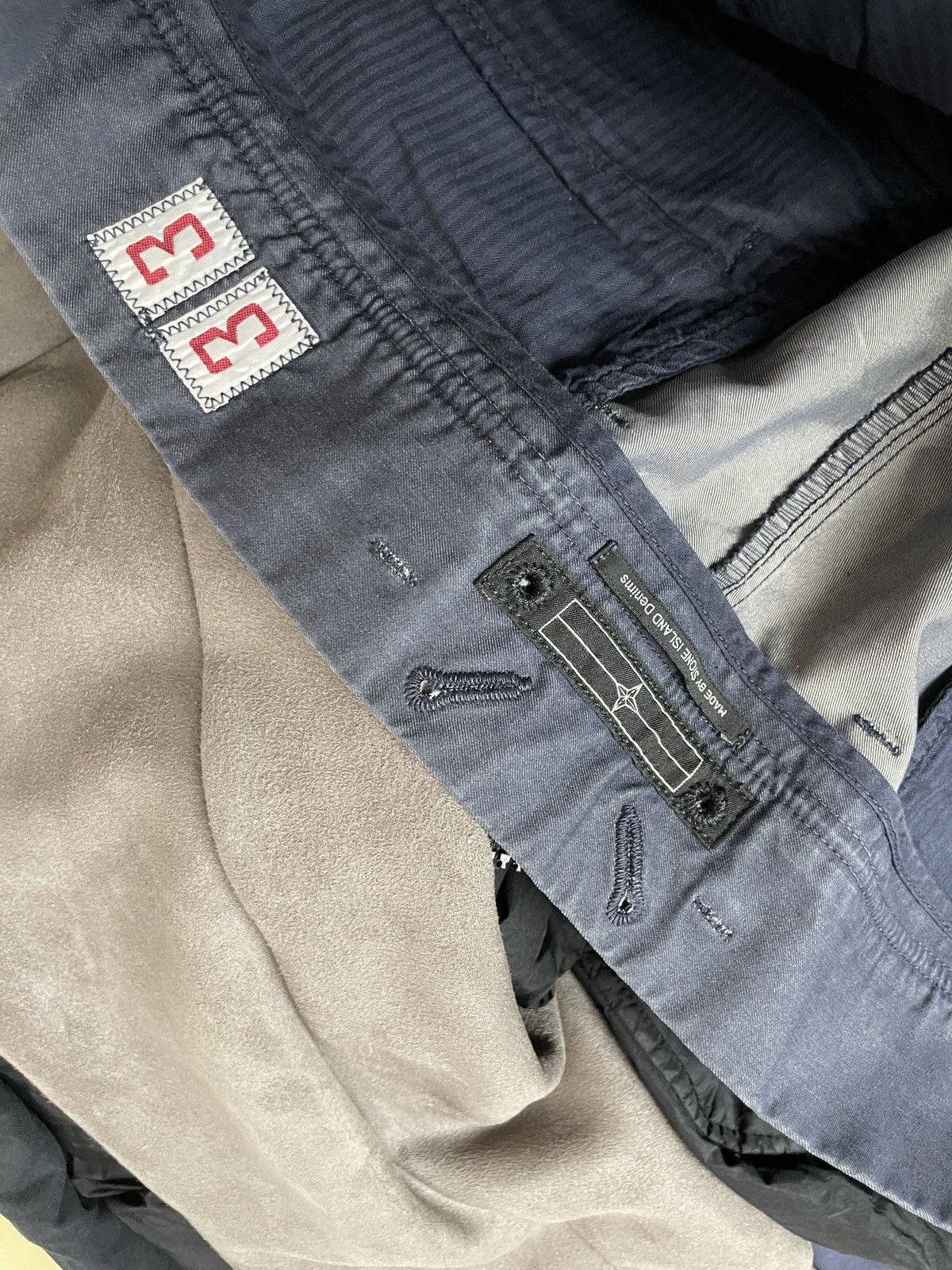 Stone Island vintage Stone Island Denims Chino Shorts Navy Size US 33 - 14 Thumbnail