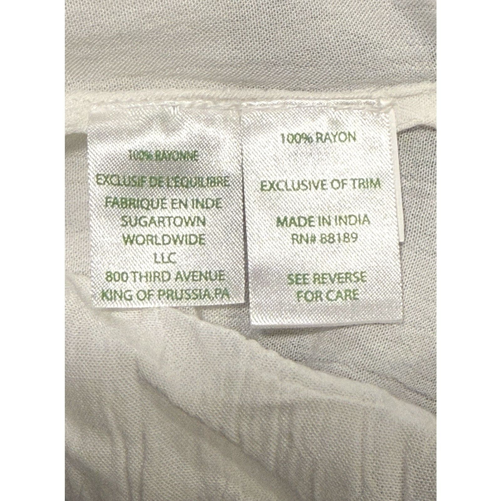 Lilly Pulitzer Lilly Pulitzer Resort White Jackie Top Tunic Blouse Women Size M Sleeveless Split Neck Embroidered Rayon Casual Summer Womens Size M / US 6-8 / IT 42-44 - 7 Thumbnail