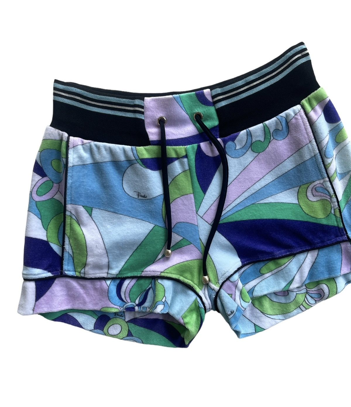 Emilio Pucci Emilio Pucci Velvet Women Shorts Size 26" / US 2 / IT 38 - 2 Thumbnail
