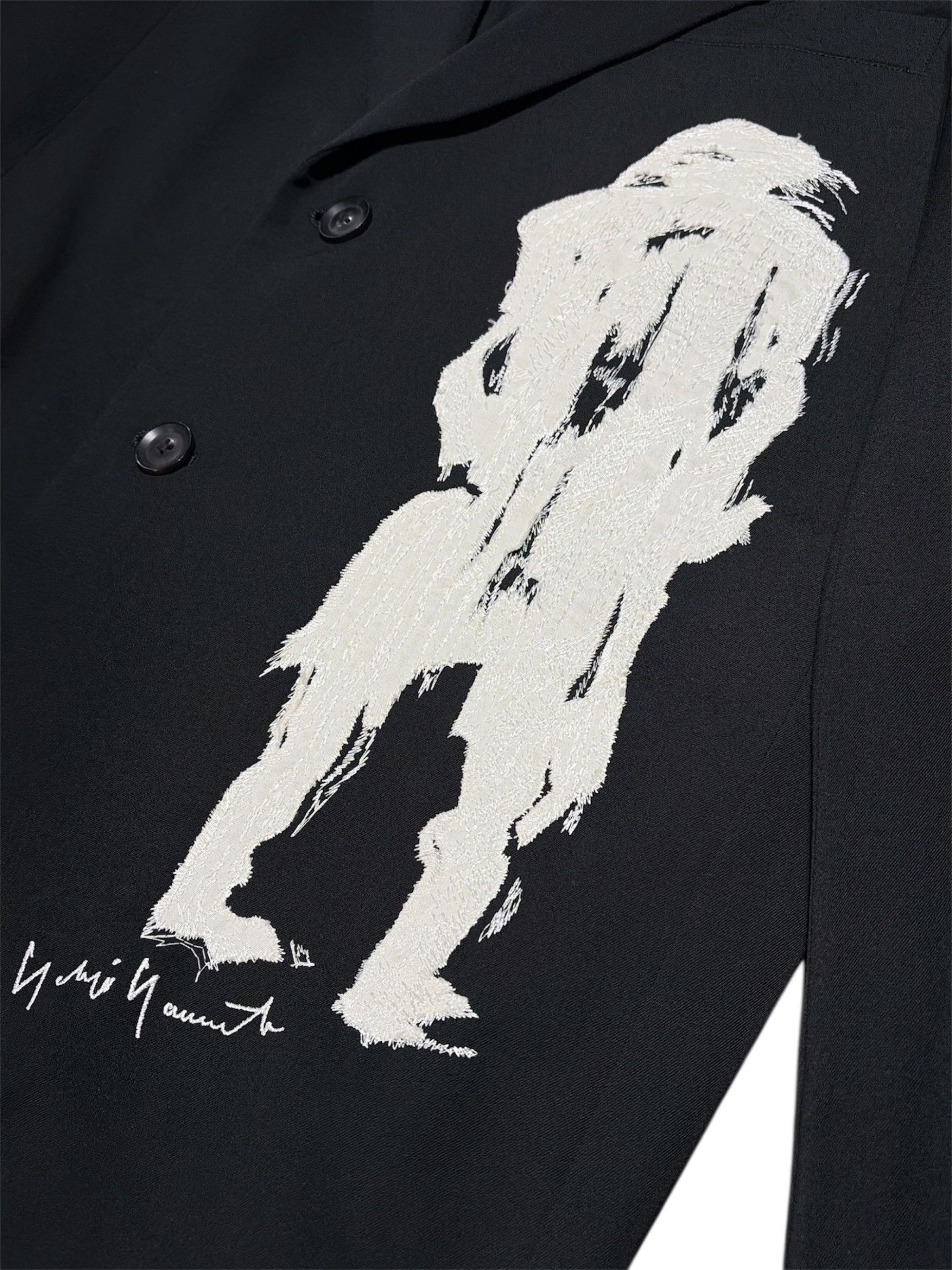 Yohji Yamamoto Yohji Yamamoto pour homme embroidered jacket Size US L / EU 52-54 / 3 - 6 Thumbnail