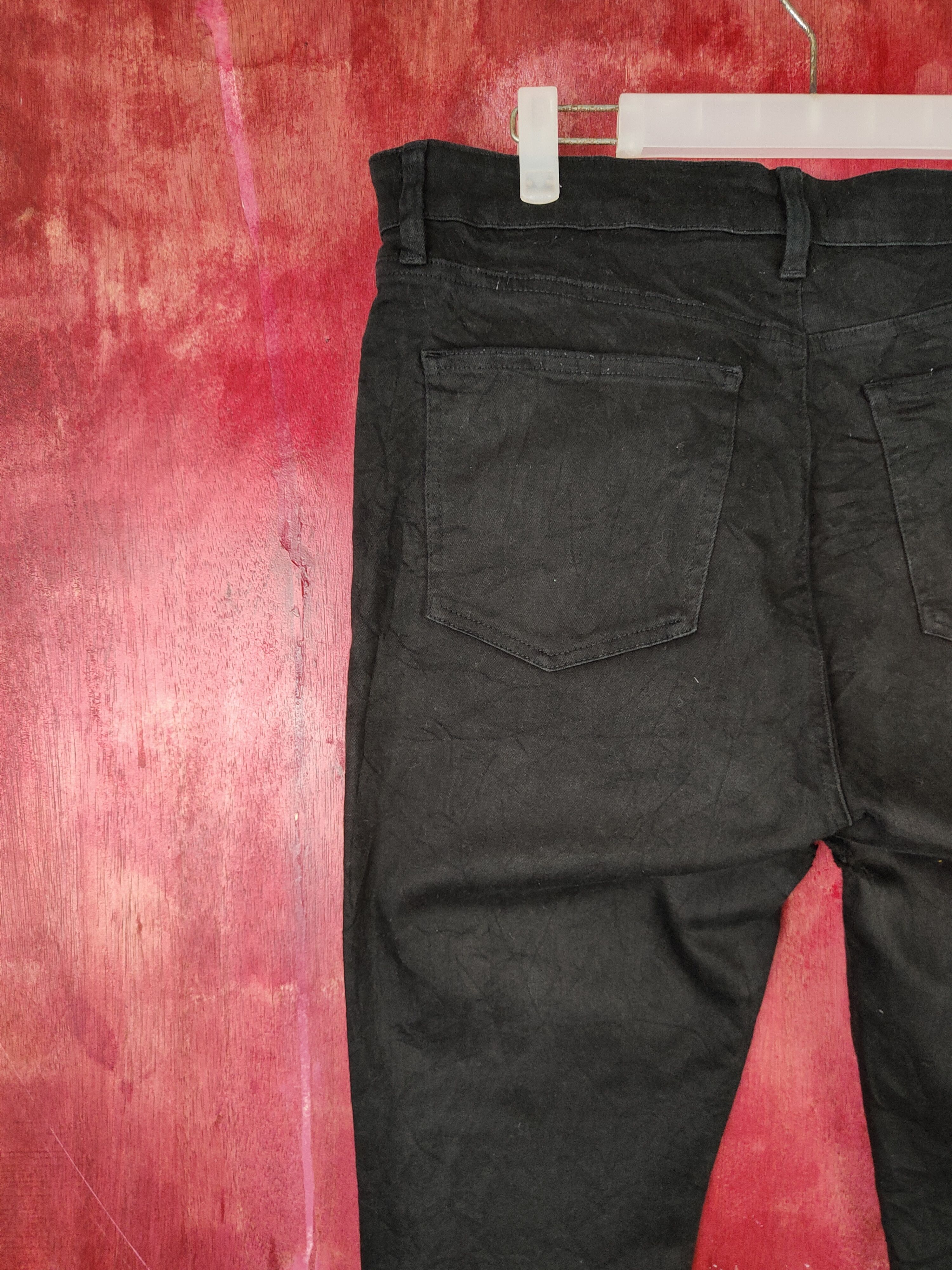 Japanese Brand Uniqlo Black Multipocket Skinny Soft Jeans #S1405 Size US 34 / EU 50 - 11 Thumbnail