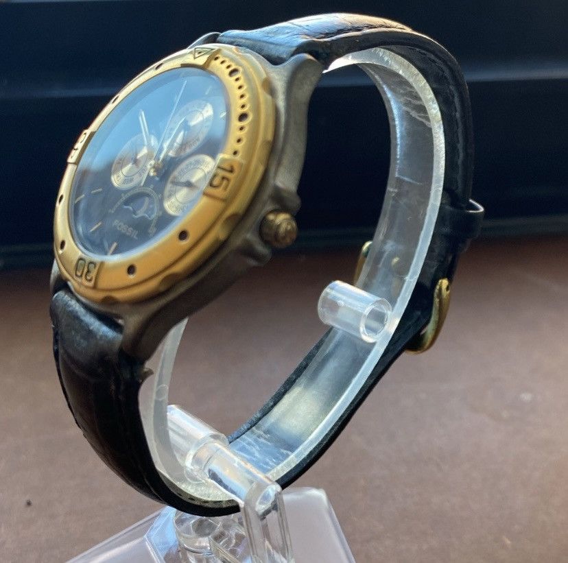Fossil 1995 FOSSIL CHRONOGRAPH MOON PHASE WATCH BQ-8480 Size ONE SIZE - 4 Thumbnail