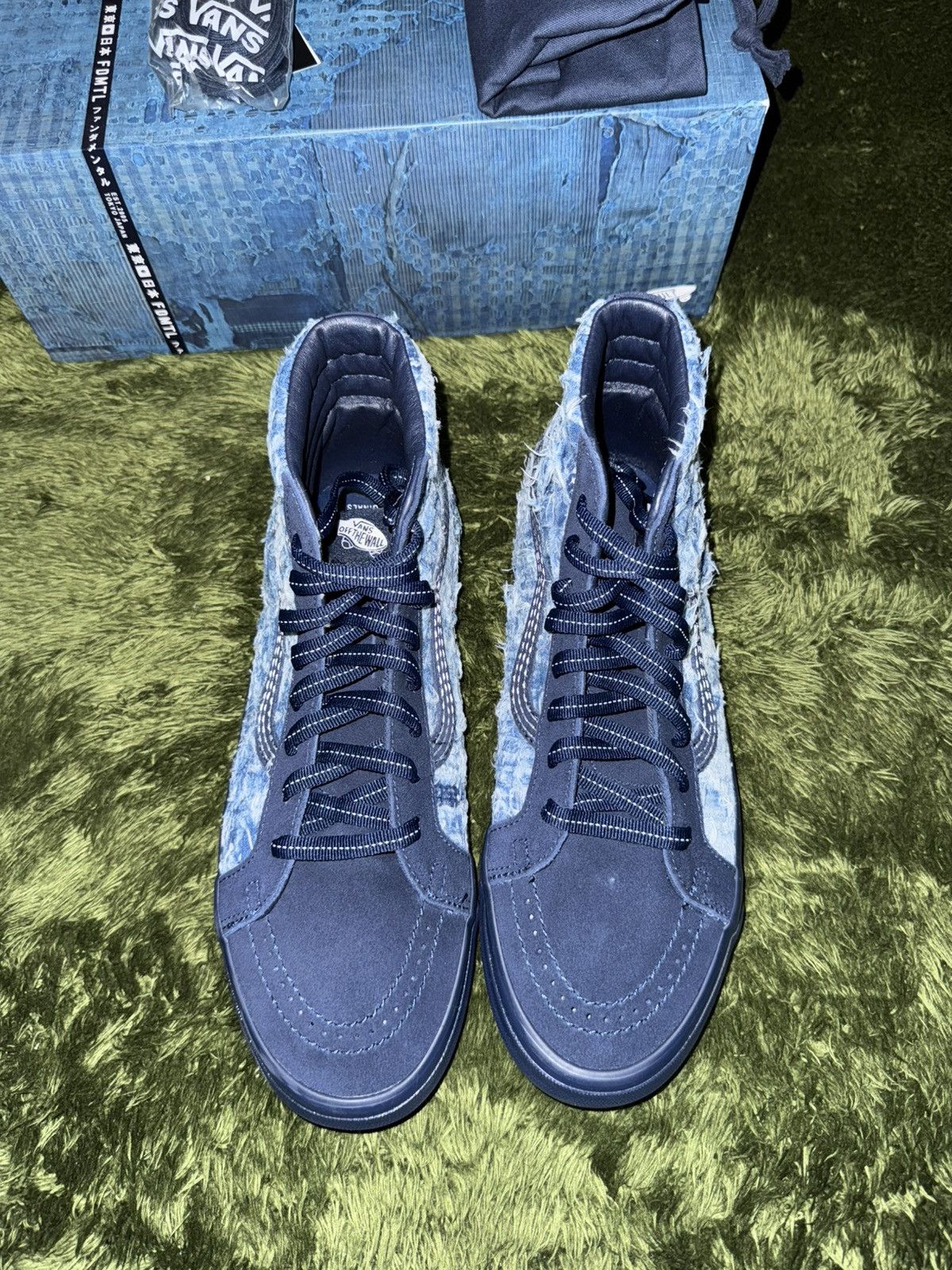 Vans [US 11] Vans Vault x FDMTL japanese boro denim Sk8-Hi Size US 11 / EU 44 - 2 Thumbnail