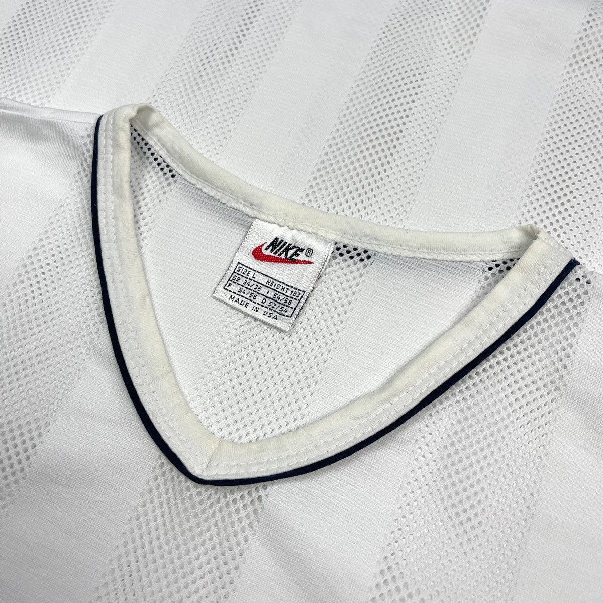 Nike × Vintage Vintage Nike Y2K Swoosh Logo Mesh Tank Top Size US L / EU 52-54 / 3 - 4 Thumbnail
