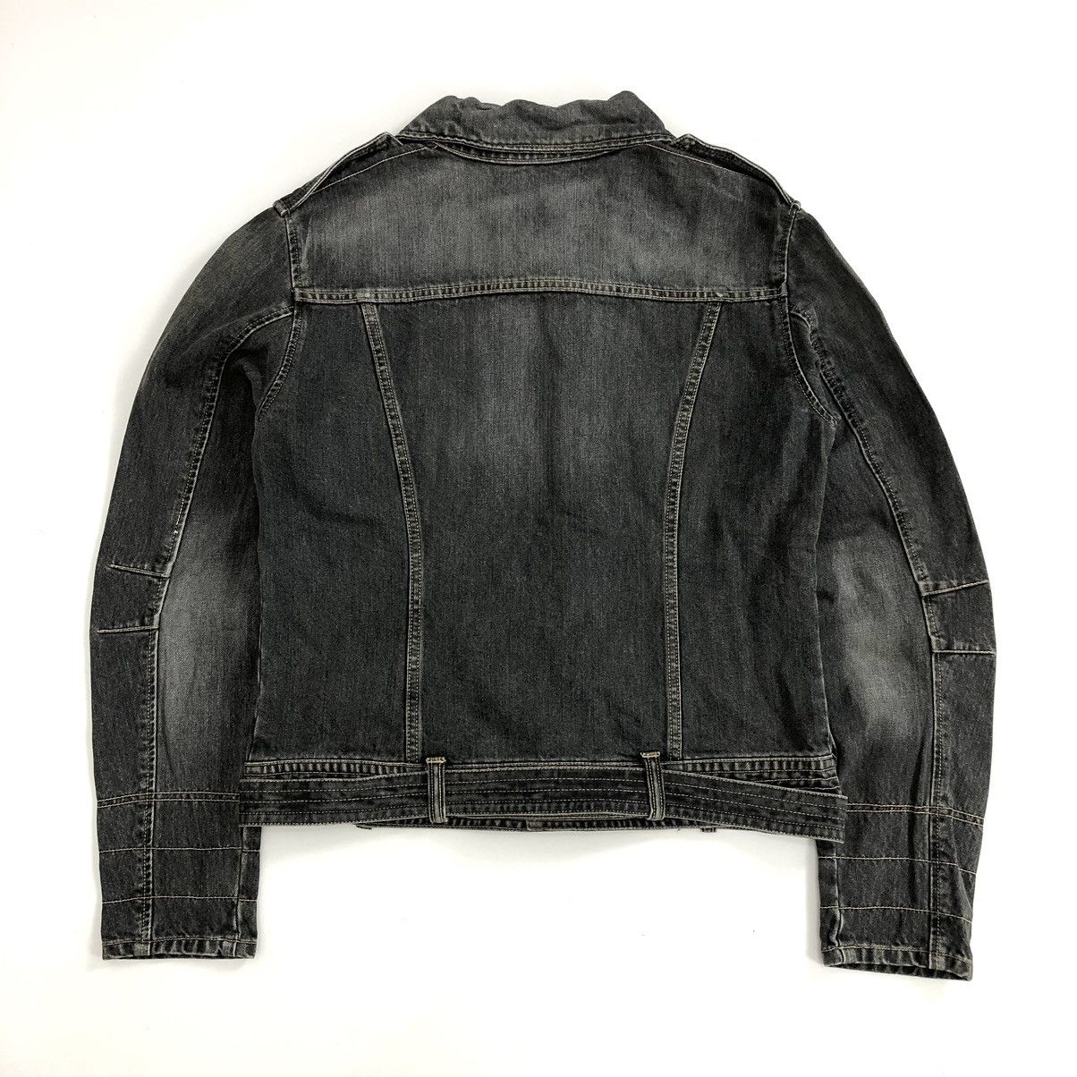 If Six Was Nine Vintage Japanese Brand Black Wash Biker Jacket Jeans Size US M / EU 48-50 / 2 - 18 Thumbnail