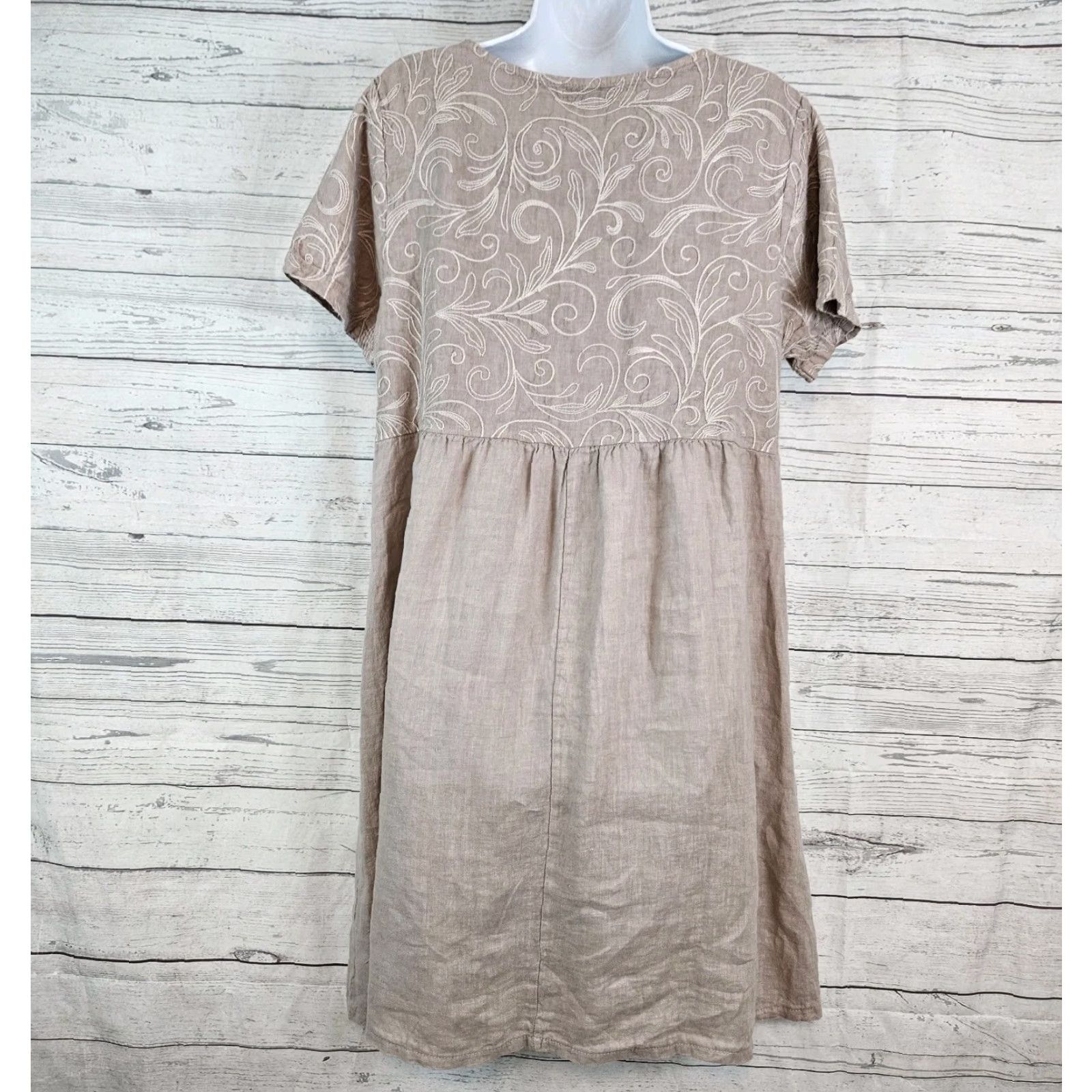 white linen beach dresses White Linen Dress | Modest Slip Dresses main image 1