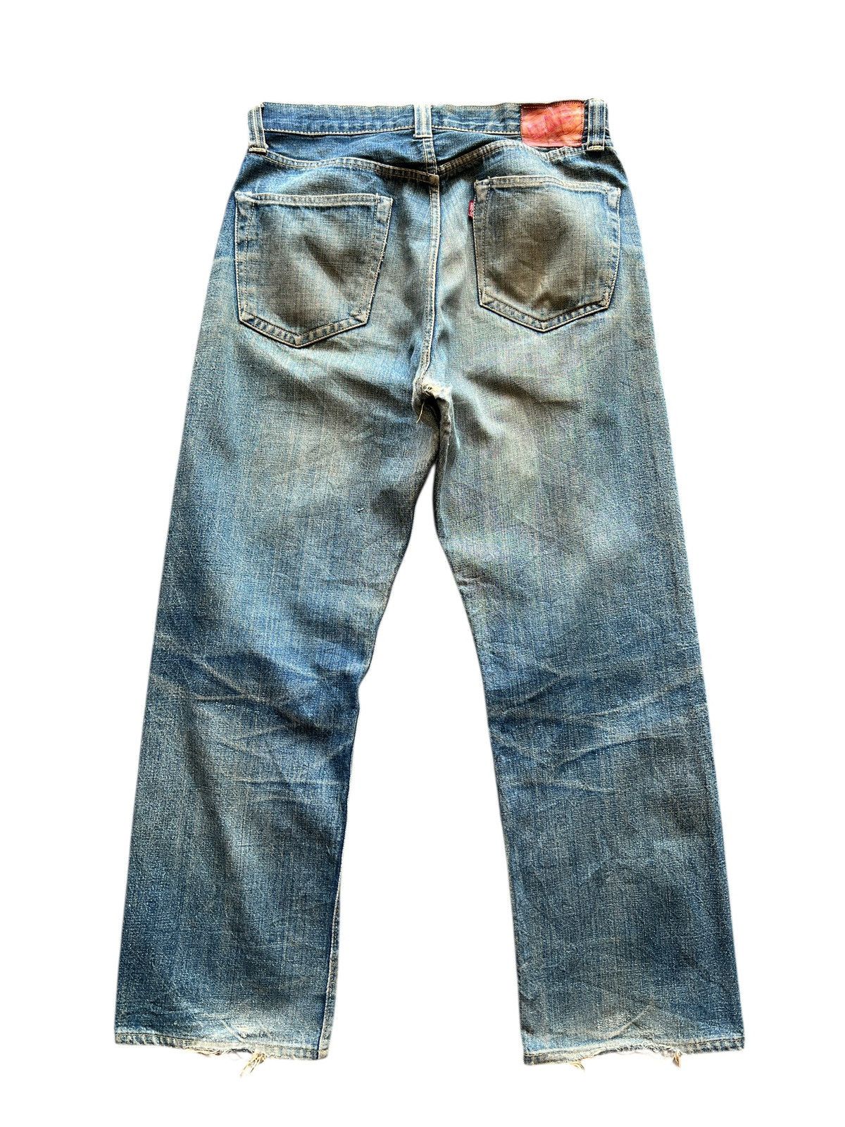 Denime Vintage Denime Authentic Leather Patch Slevedge DenimJeans Size US 30 / EU 46 - 3 Thumbnail