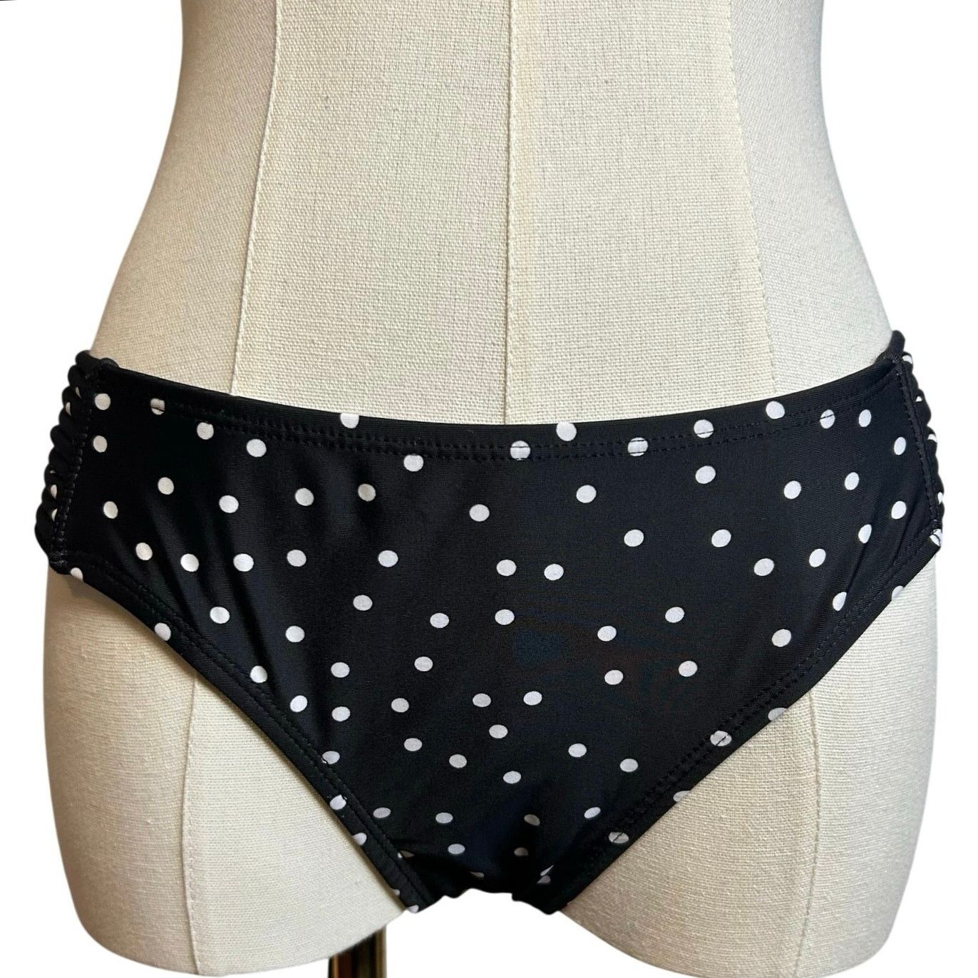 Other × Target Basics Black White Strappy Side Bikini Bottom Swim Medium Coquette Size ONE SIZE - 1 Thumbnail