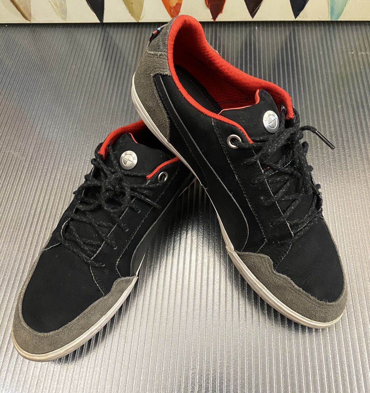 BMW BMW x Puma M Motorsport Suede Men's Retro Sneaker Nero 11 US Size US 11 / EU 44 - 4 Thumbnail