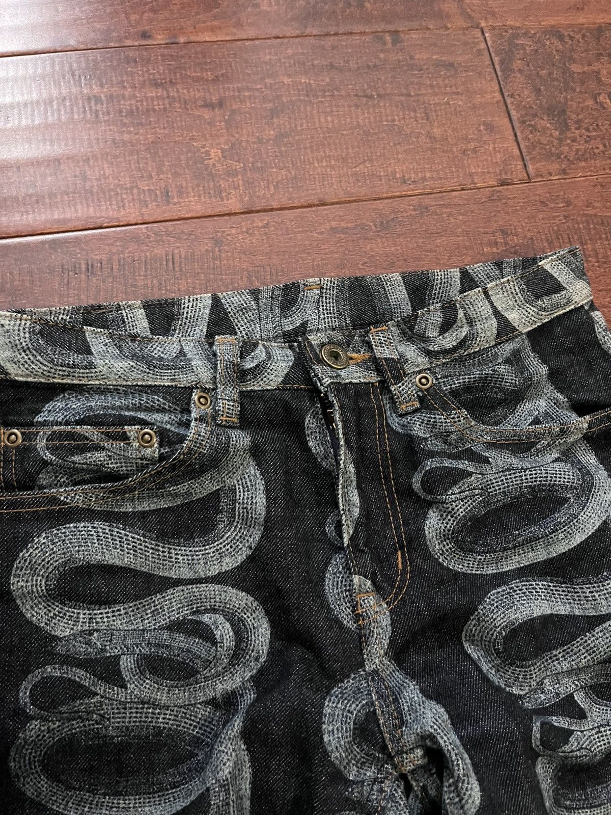 Hysteric Glamour Hysteric Glamour Snake Loop Slim Fit Denim Size US 28 / EU 44 - 3 Thumbnail