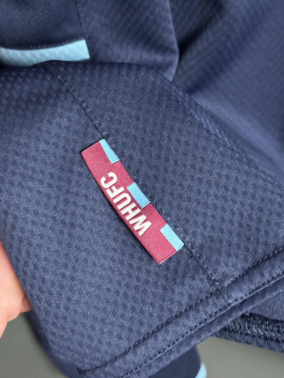 Macron West Ham United 12/13 Away Football Long Sleeve Jersey Size US XL / EU 56 / 4 - 7 Thumbnail
