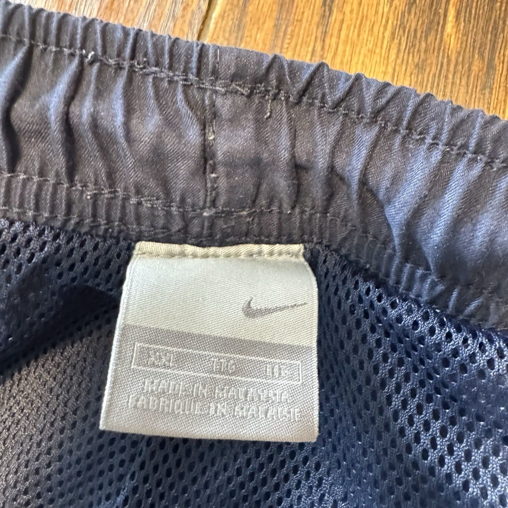 Nike VINTAGE Nike Lined Track Pants Mens 2XL Baggy Cargo Ankle Zip Blue White Size US 39 - 5 Thumbnail