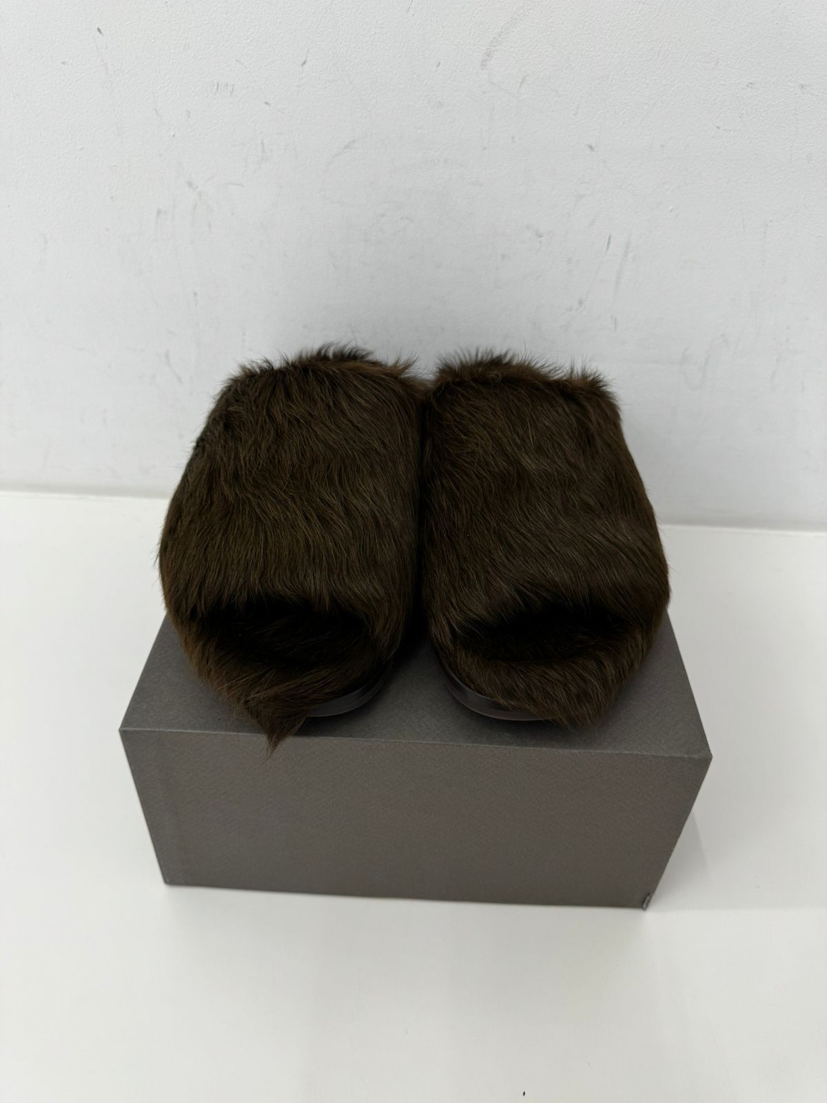 Rick Owens SLIDE GRANOLAS - BROWN Size US 12 / EU 45 - 2 Thumbnail