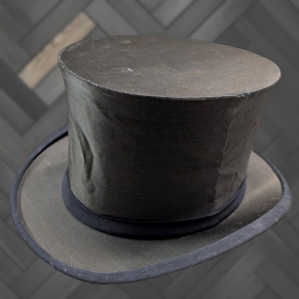 Vintage VINTAGE 1800s 1900s antique TOP HAT stovepipe 7-1/4 black SILK FRANCE Victorian Edwardian Top Hat Mens Silk 7-1/4 Black France Victorian 1800s 1900s Size US M / EU 48-50 / 2 - 1 Thumbnail