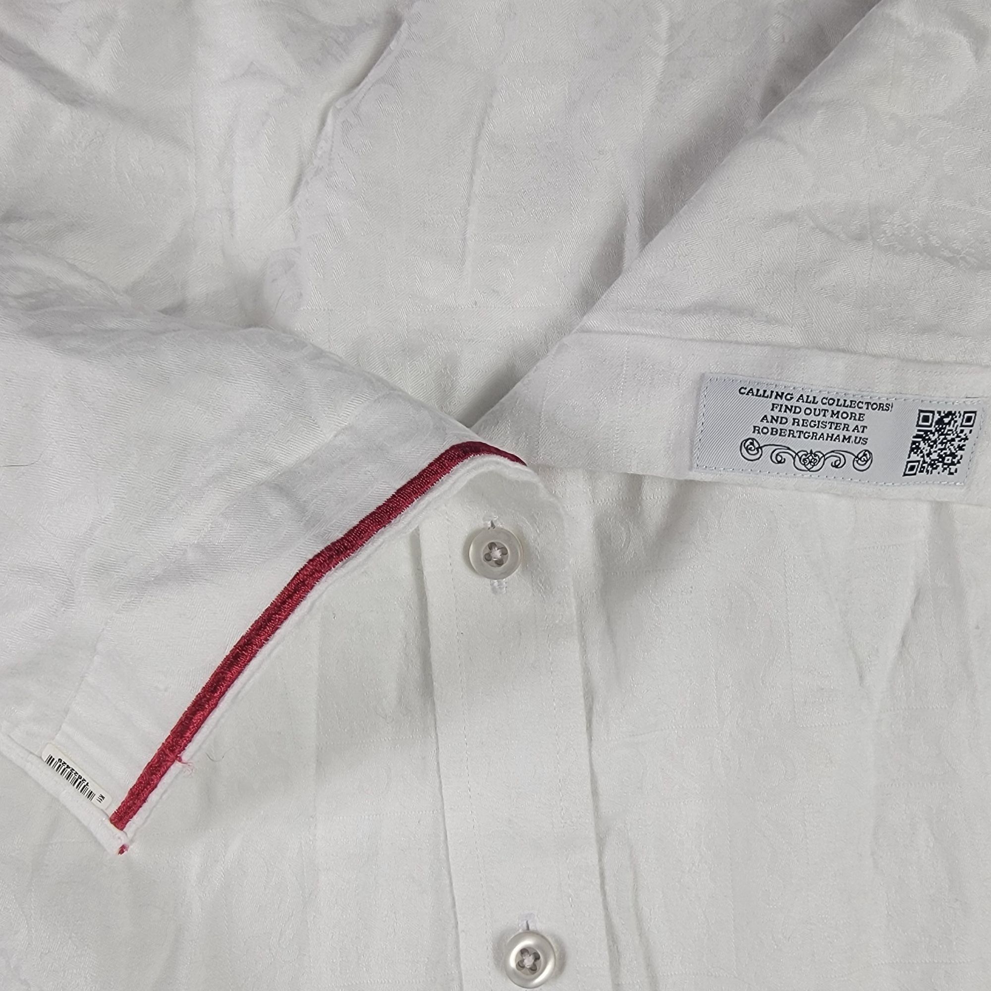 Robert Graham Robert Graham Mens 3XL Classic Fit White Button Down Shirt L Size US XXL / EU 58 / 5 - 5 Thumbnail