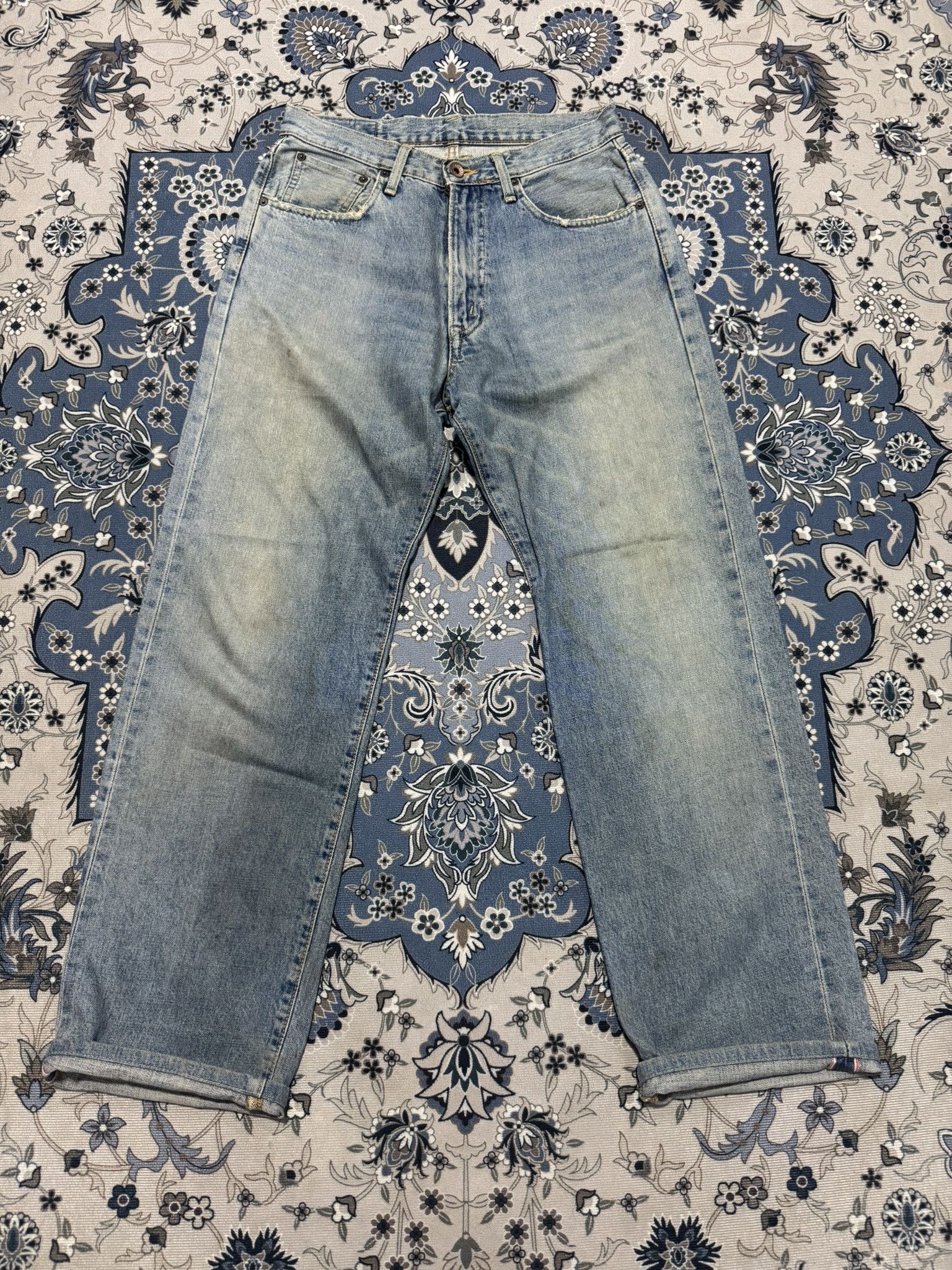 Beauty Beast × If Six Was Nine × Japanese Brand Vintage Edwin 501X Distressed Denim Selvadge Redline Jeans Size US 30 / EU 46 - 1 Thumbnail