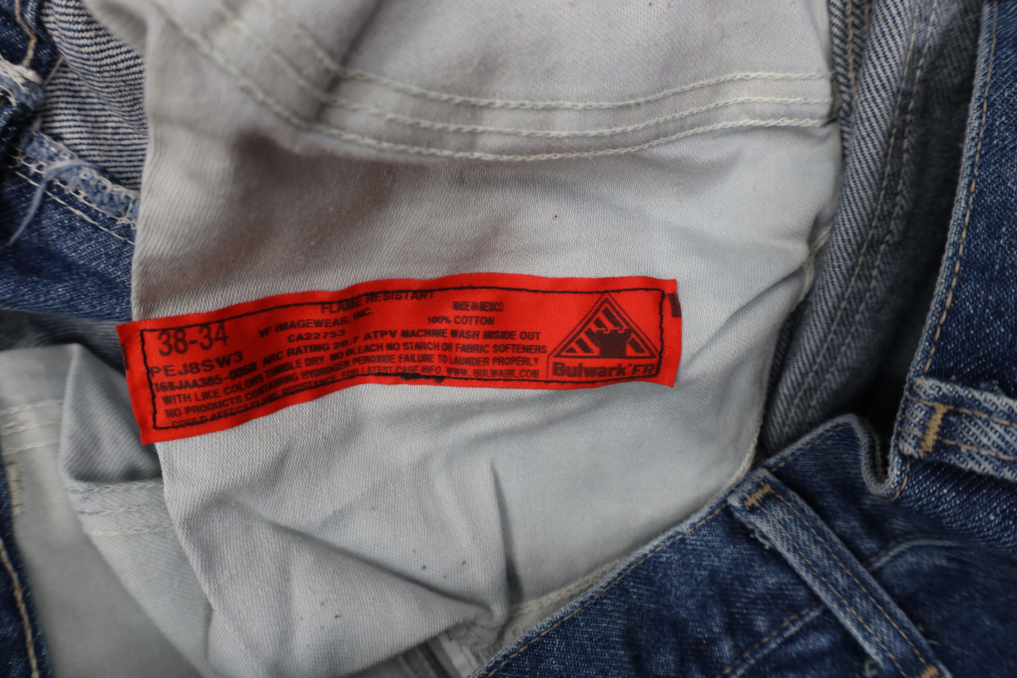 Vintage Vintage Bulwark FR Fire Flame Resistant Wide Leg Jeans Size US 38 / EU 54 - 8 Thumbnail