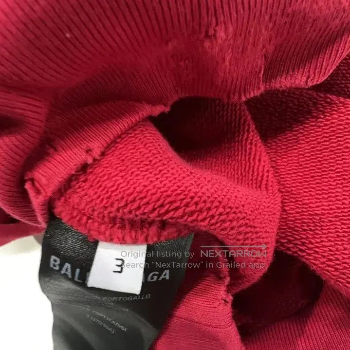Balenciaga Balenciaga Red Hoodie with CD Print. Size US L / EU 52-54 / 3 - 5 Thumbnail