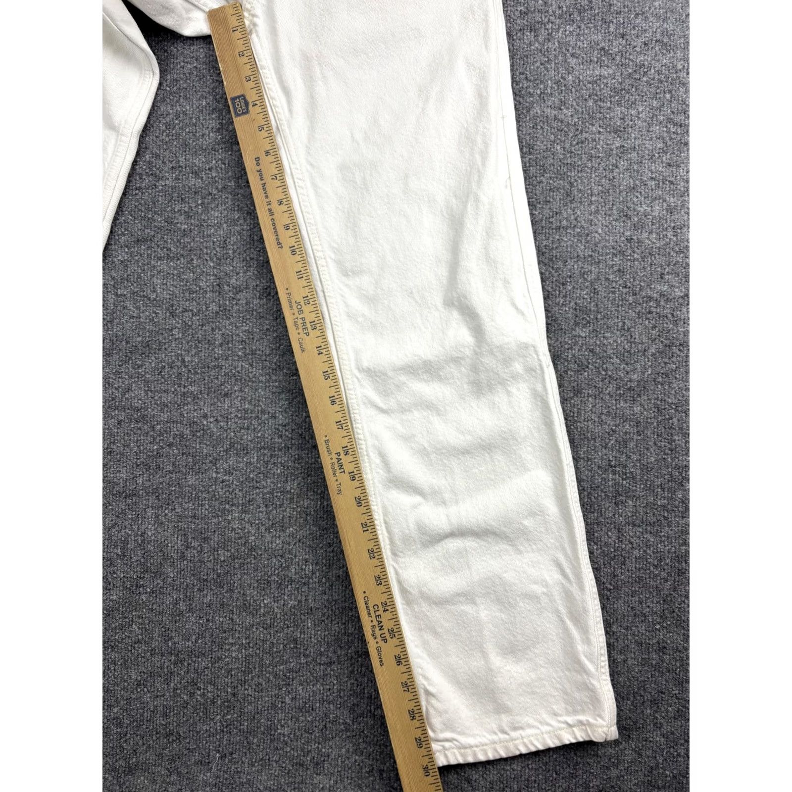 Bdg BDG Jeans Womens 29x30 White Straight Leg 100% Cotton Denim Casual Pants Women's Regular Waist 29 Inseam 30 Pockets Size 29" - 4 Thumbnail