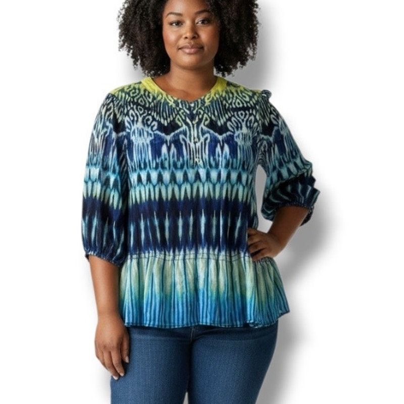 Chicos Chico’s peplum lightweight blouse size 2 / Medium Size M / US 6-8 / IT 42-44 - 1 Thumbnail