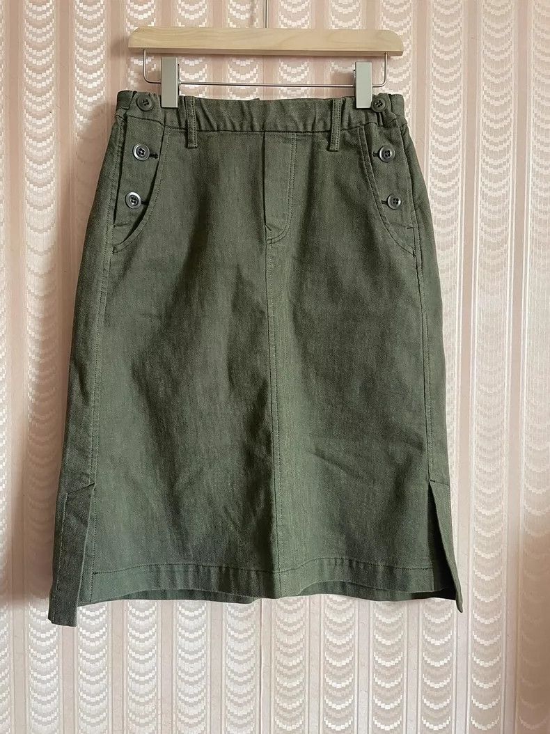 Y's Y's size os Dark green, army green, olive green, dark strip Size 25" / US 0 / IT 36 - 1 Thumbnail