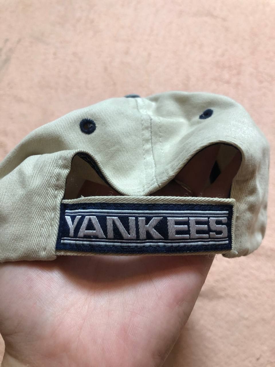 New York Yankees Vintage white big logo Cap Y2K New York Yankees Hat One Size Size ONE SIZE - 4 Thumbnail