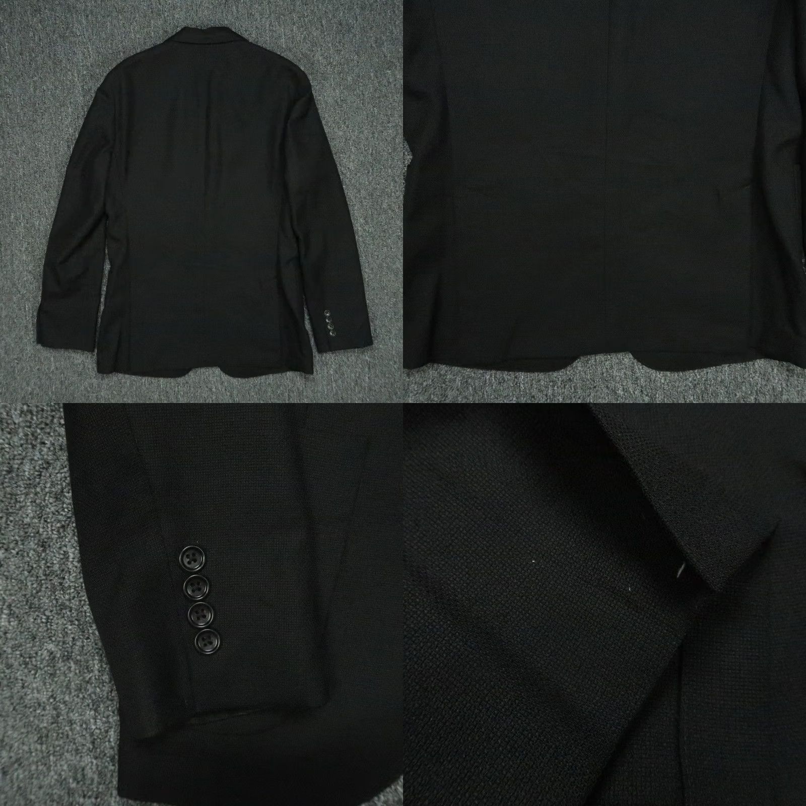 Bonobos Bonobos Blazer Mens 38R Black Wool Slim Single-Breasted Notch Lapel Jacket Coat Size 38R - 8 Thumbnail
