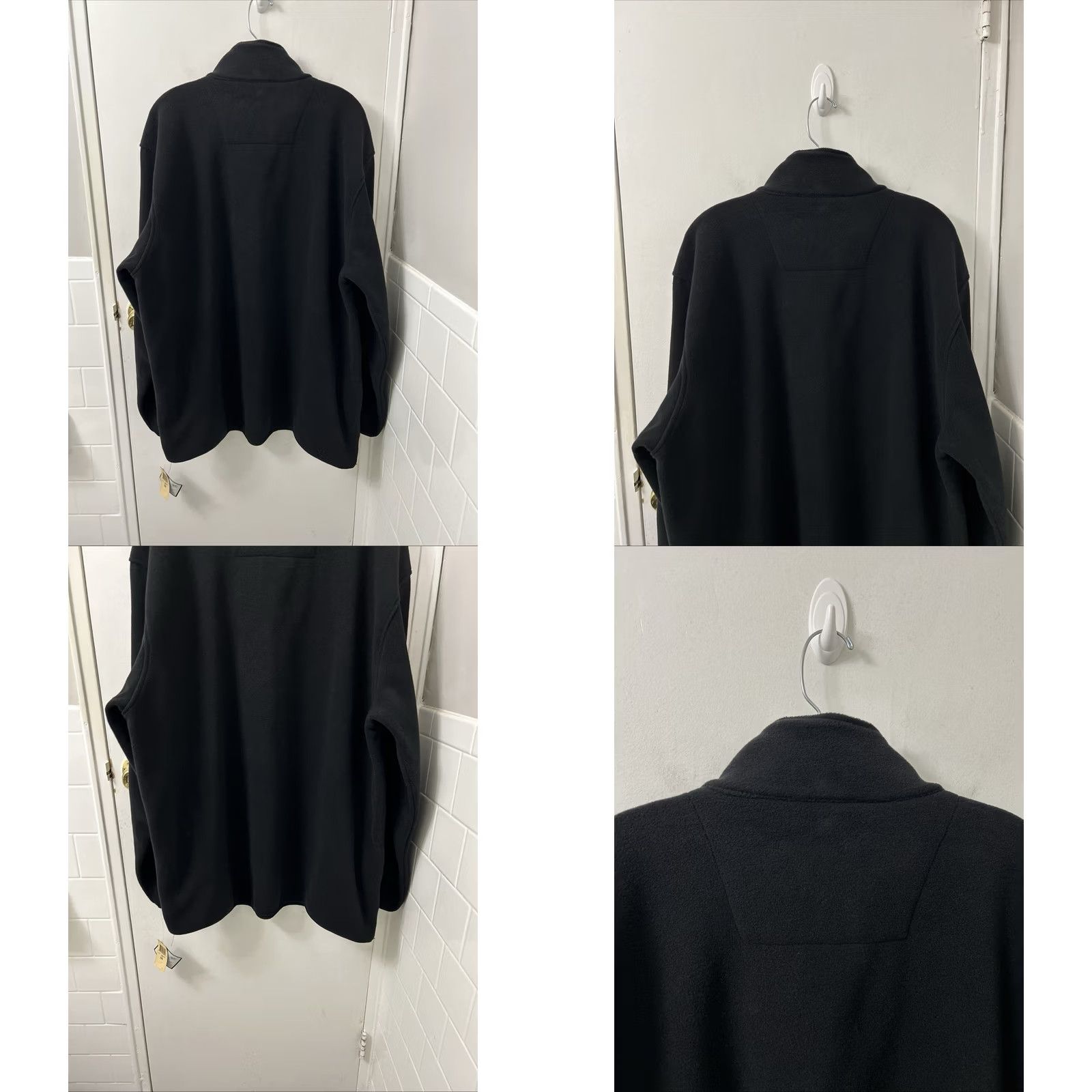 Club Room VTG Club Room FrosTek Fleece 1/4 Zip Mens 2XL Black Green Pullover Sweater NWT Size US XXL / EU 58 / 5 - 8 Thumbnail