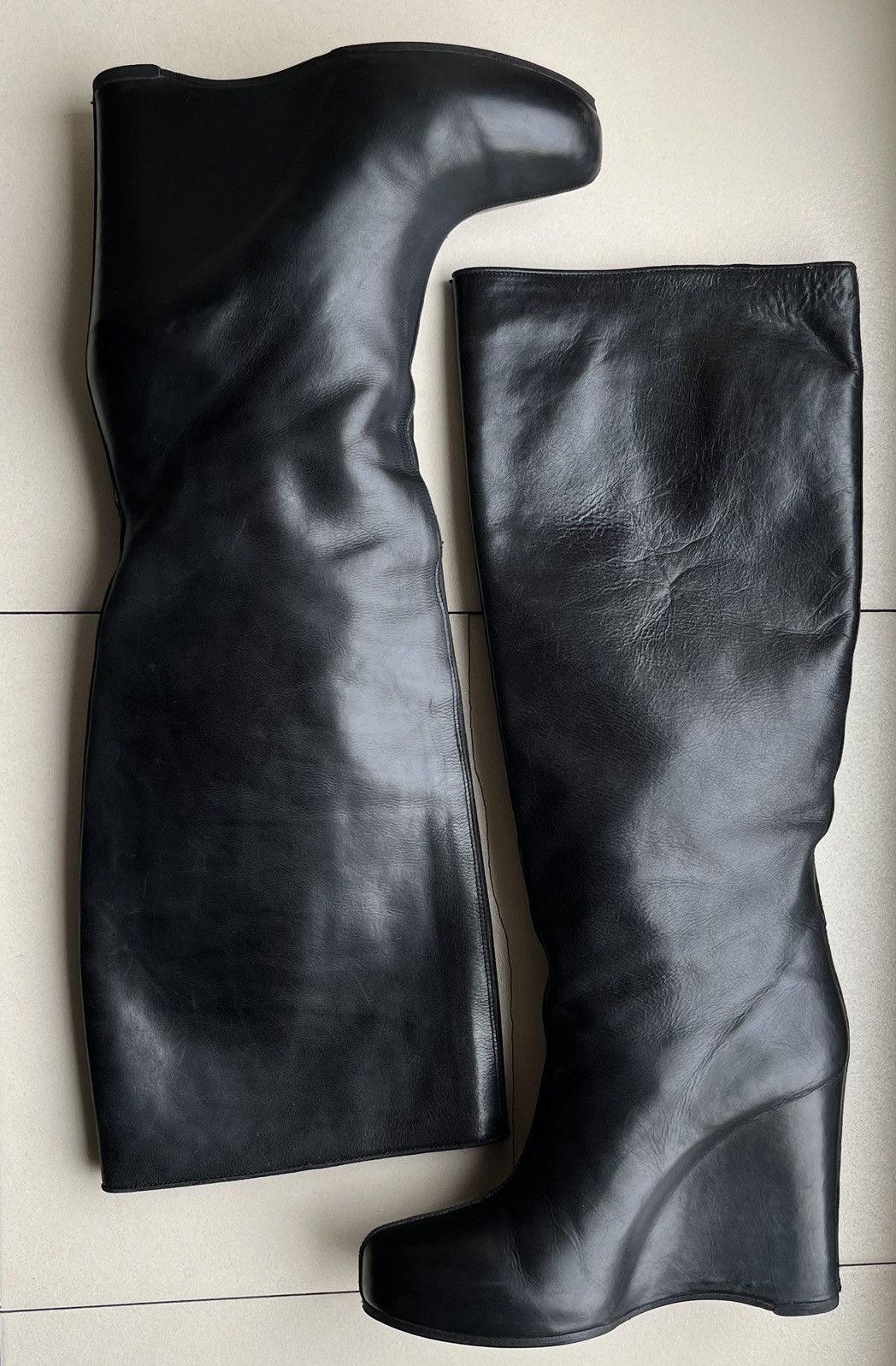 Maison Margiela Martin Era Concealed Heel Knee High Boots Size US 8 / IT 38 - 10 Thumbnail
