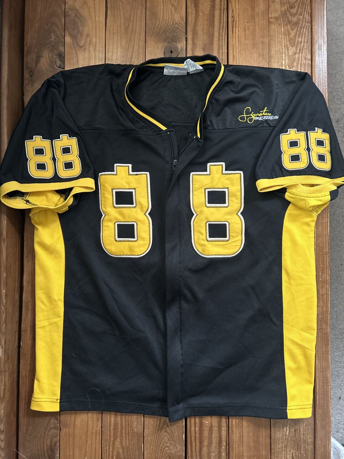 Vintage Vintage Y2K 88 Dragon Black Yellow Zip Jersey Size US L / EU 52-54 / 3 - 1 Thumbnail