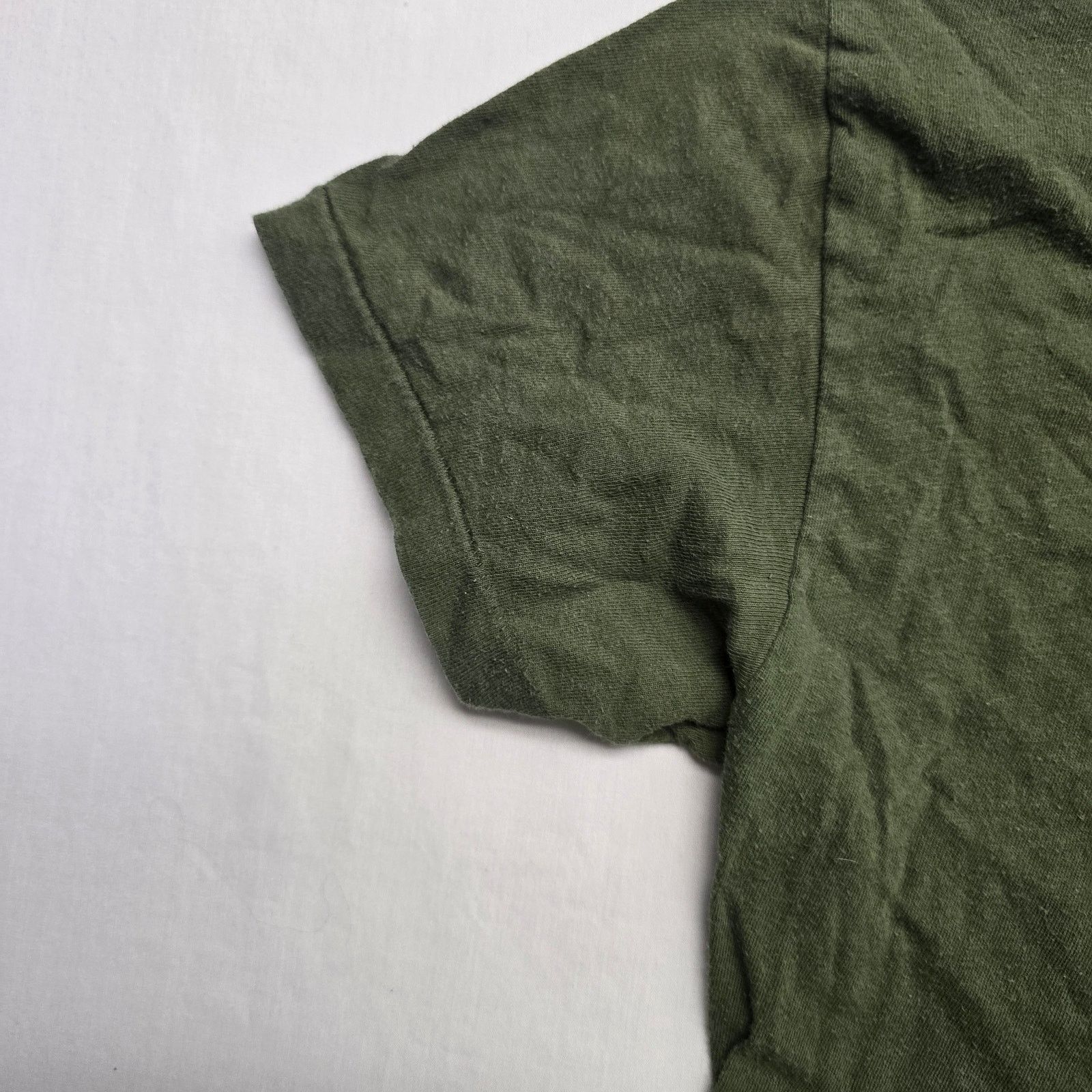 Vintage Vintage Blank Shirt Mens Small Green Single Stitch Plain Tee Size US S / EU 44-46 / 1 - 2 Thumbnail