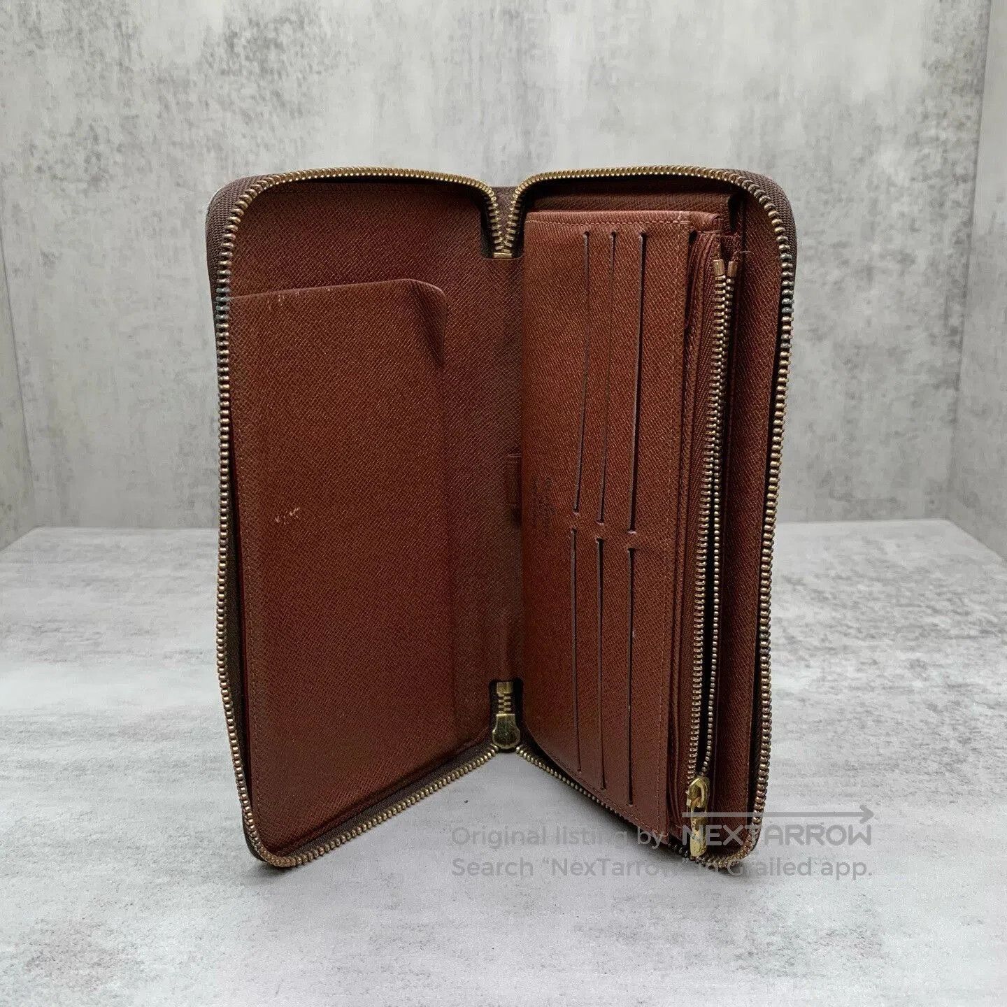 Louis Vuitton brown monogram card case wallet. Size ONE SIZE - 6 Thumbnail