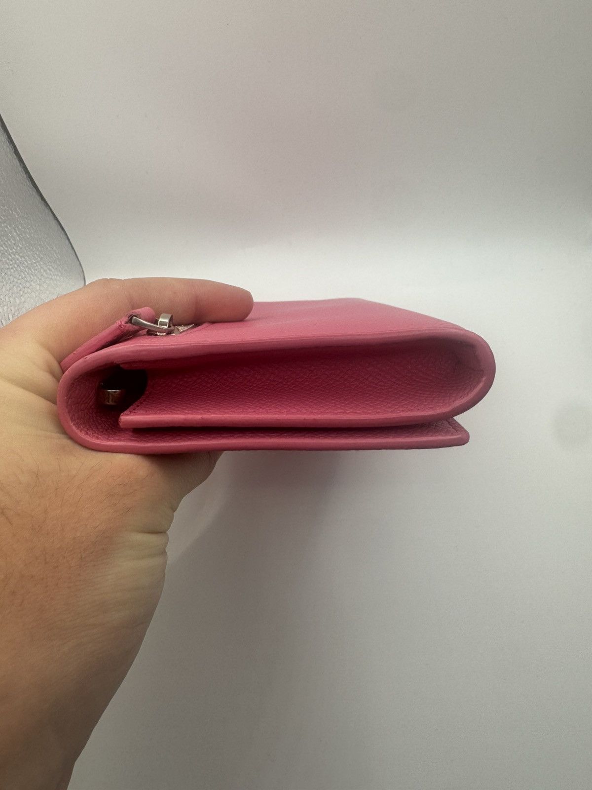 Balenciaga Balenciaga Bubble Gum Pink Ville Chain Phone Wallet Size ONE SIZE - 11 Thumbnail