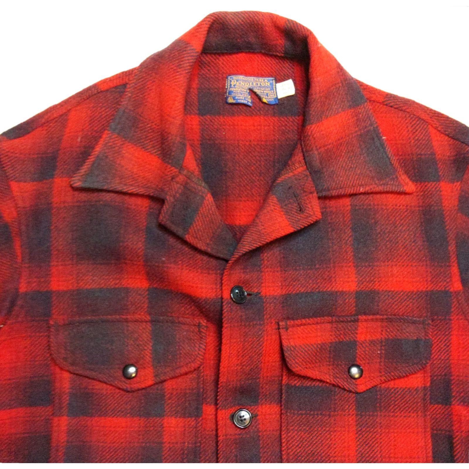 Pendleton VINTAGE Pendleton Jacket Mackinaw Cruiser Wool Red Buffalo Plaid M Medium USA Mens, Plaid, Casual, Workwear, Outdoor, Hiking, Hunting, Walking Size US M / EU 48-50 / 2 - 4 Thumbnail