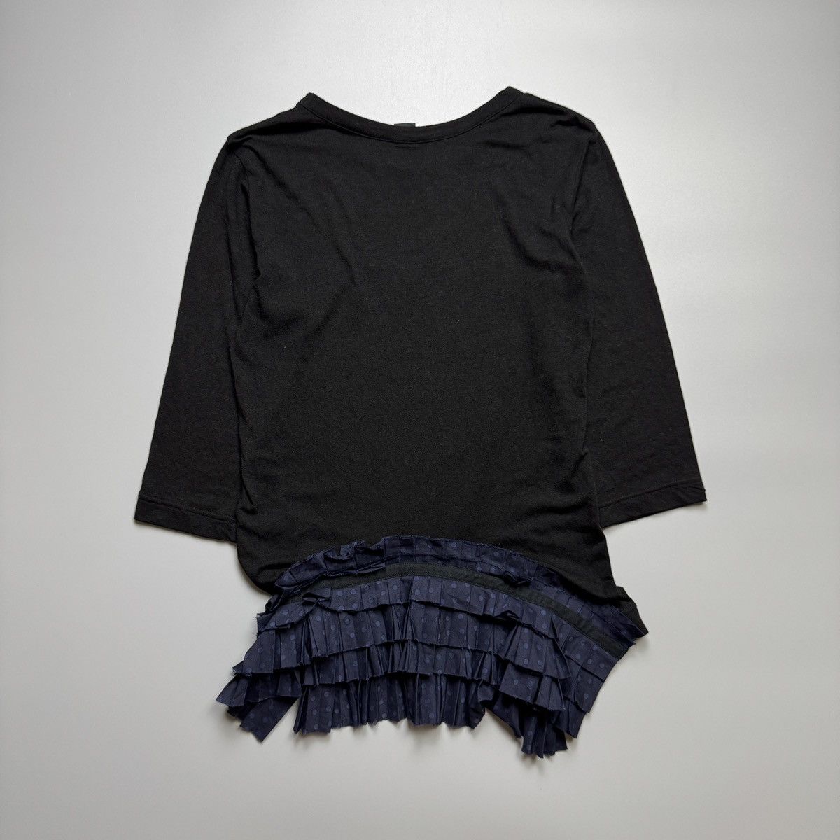 Y's Y’s By Yohji Yamamoto - Pleated Back 3/4 Sleeve Blouse Size XS / US 0-2 / IT 36-38 - 5 Thumbnail