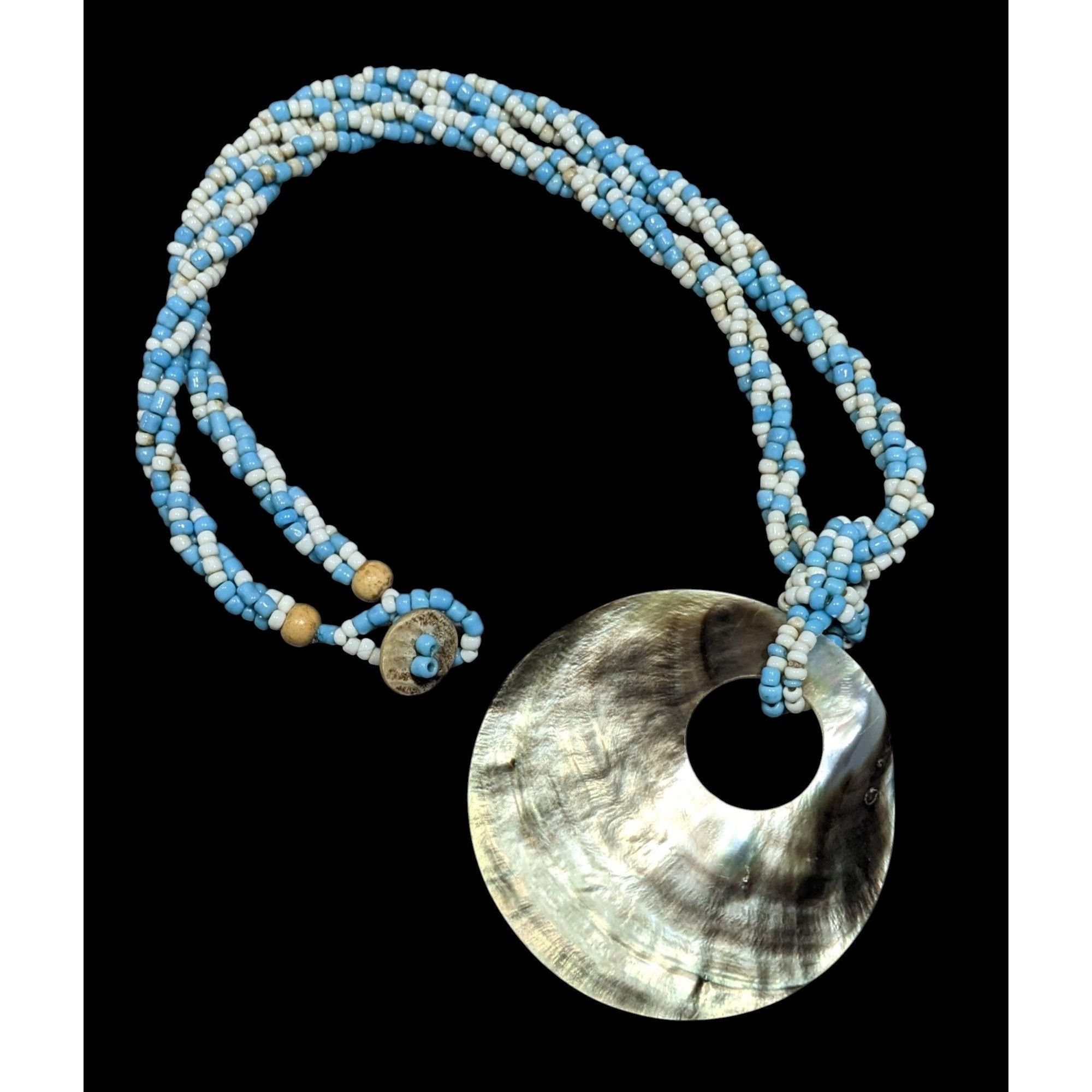 Other Vintage Beachy Mermaidcore Shell And Glass Bead Necklace Size ONE SIZE - 1 Thumbnail