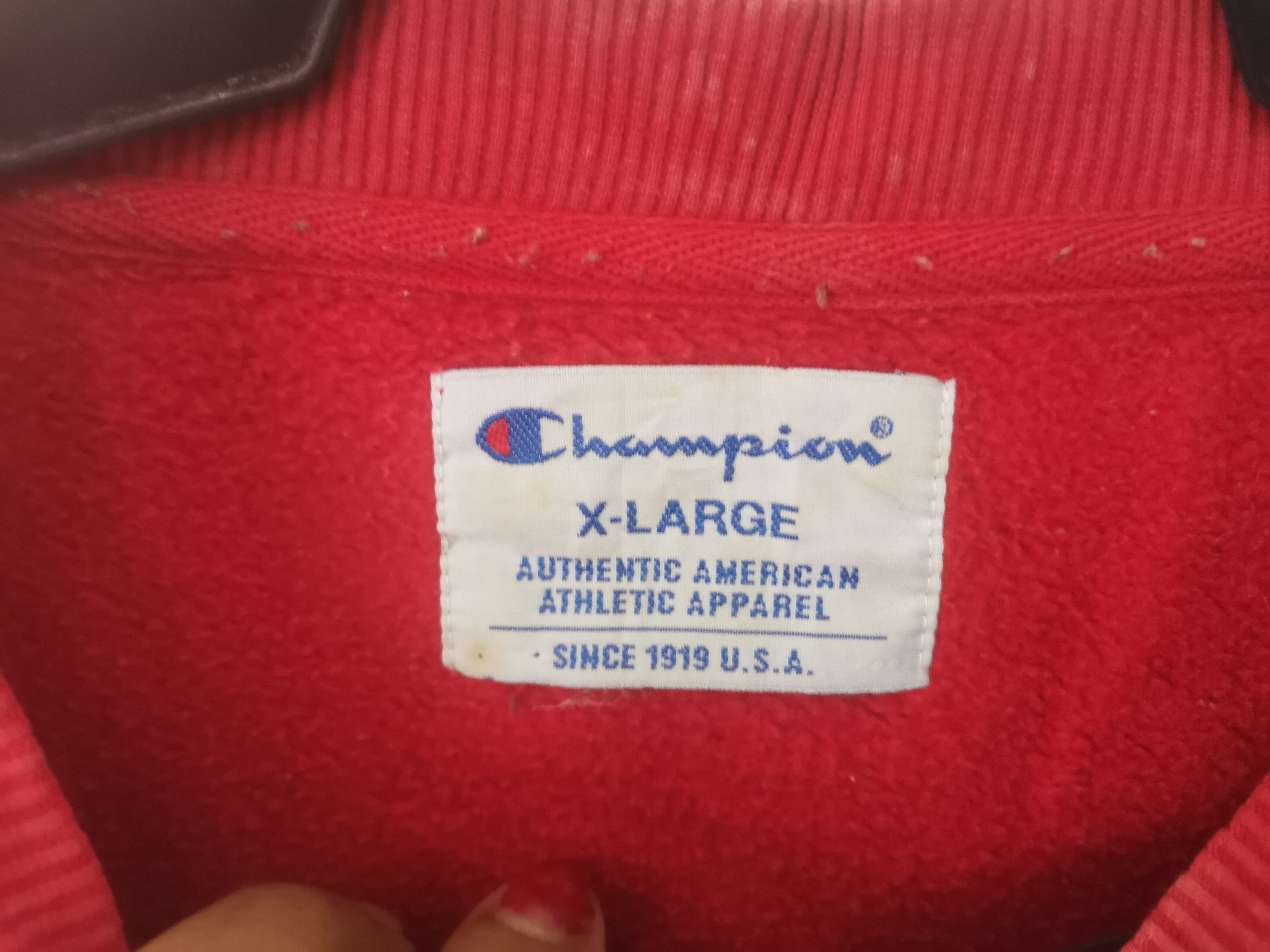 Champion × Vintage Rare Vintage Champion sweatshirt red colour Size US XL / EU 56 / 4 - 5 Thumbnail