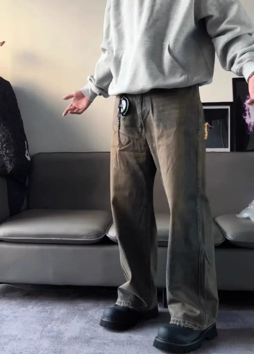 Designer × Japanese Brand Bronze blue Y2K skateboarding hiphop utility baggy jeans Size US 30 / EU 46 - 1 Thumbnail