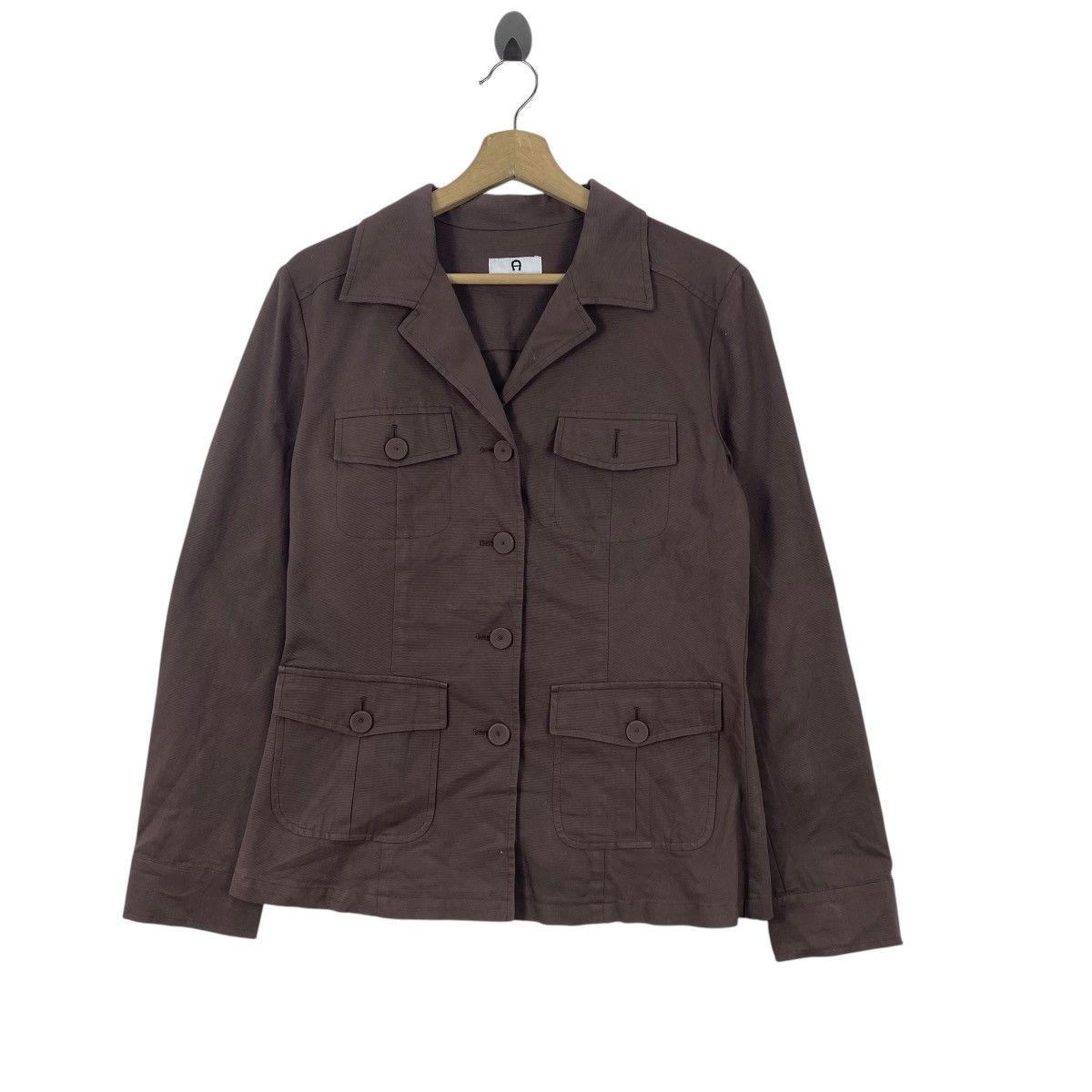 Aigner Vintage AIGNER Utility Safari Jacket Button Up Minimalist Size M / US 6-8 / IT 42-44 - 3 Thumbnail