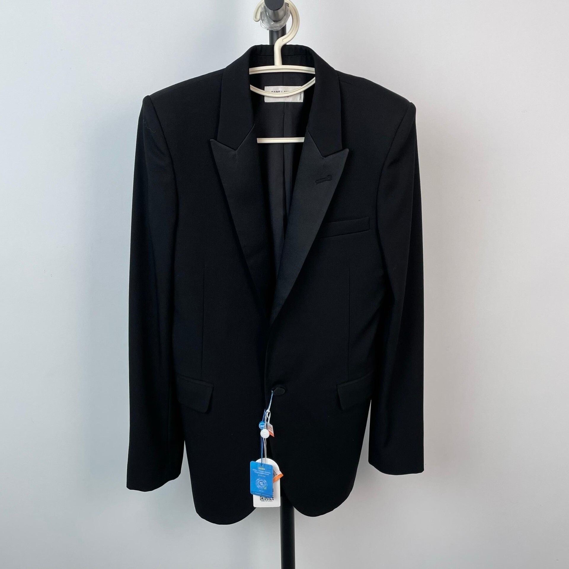 Saint Laurent Paris Saint Laurent Black Smoking Blazer Size 36 Size XS / US 0-2 / IT 36-38 - 1 Thumbnail
