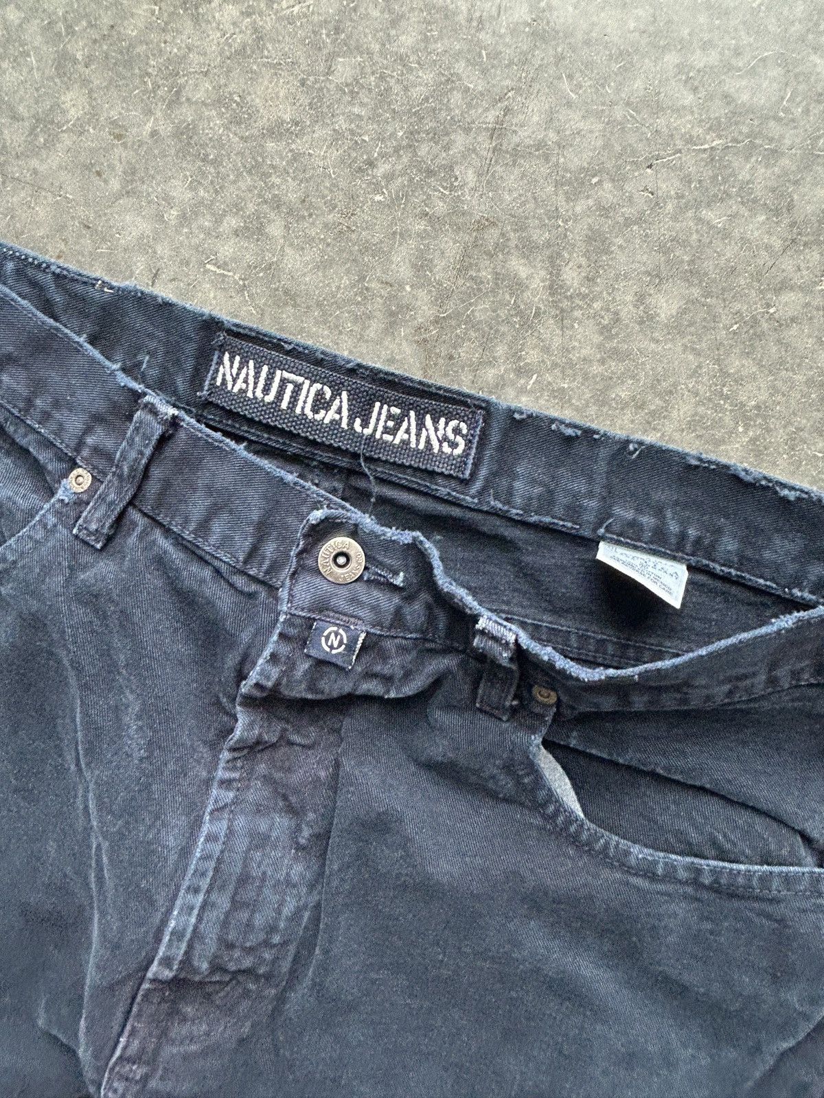 Nautica Vintage 90s Nautica Baggy Denim Jeans 36x30 Size US 36 / EU 52 - 5 Thumbnail