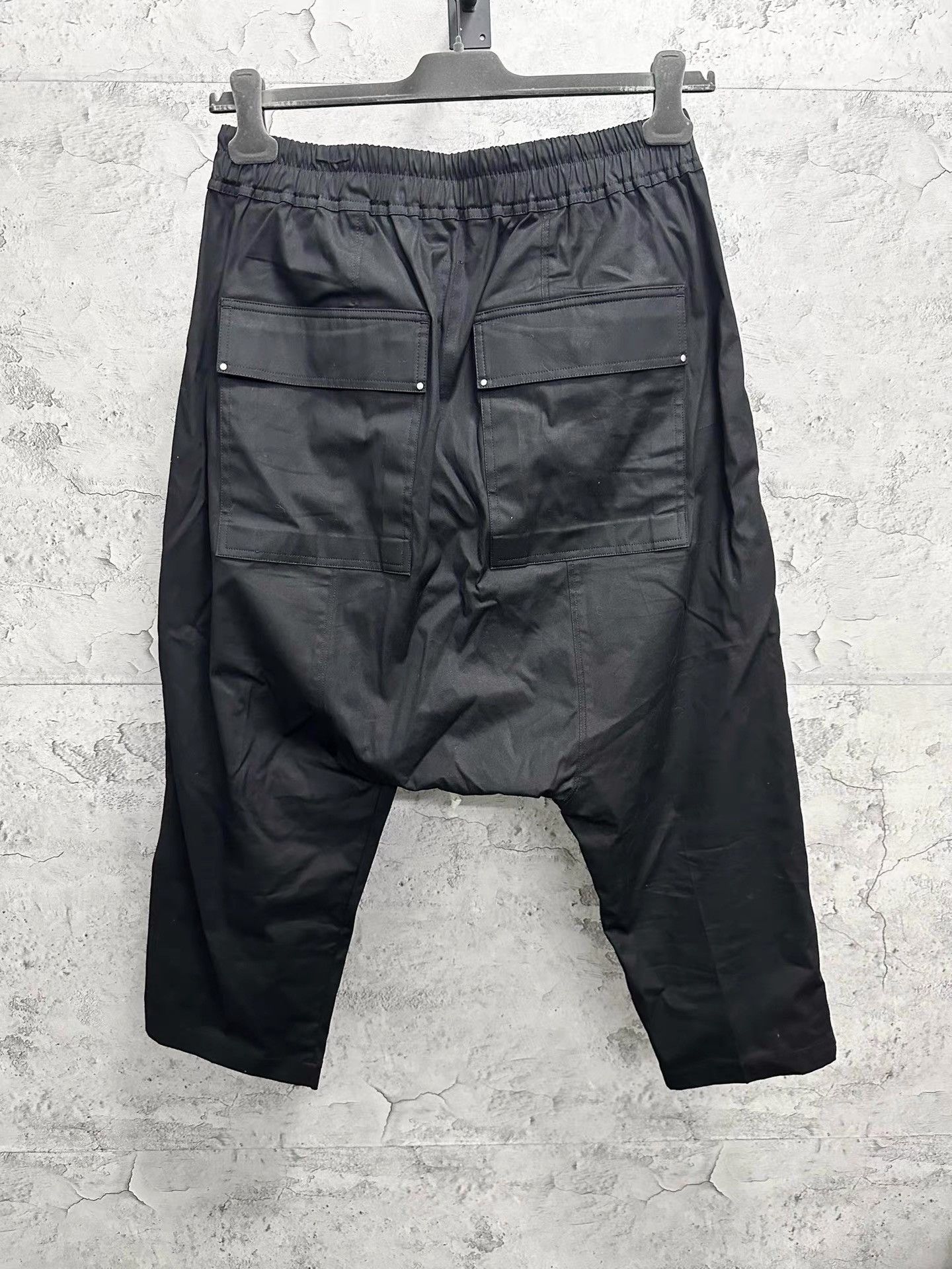 Rick Owens Rick Owens Mainline TE Cropped Drop-Crotch Pants K34 Size US 36 / EU 52 - 2 Thumbnail