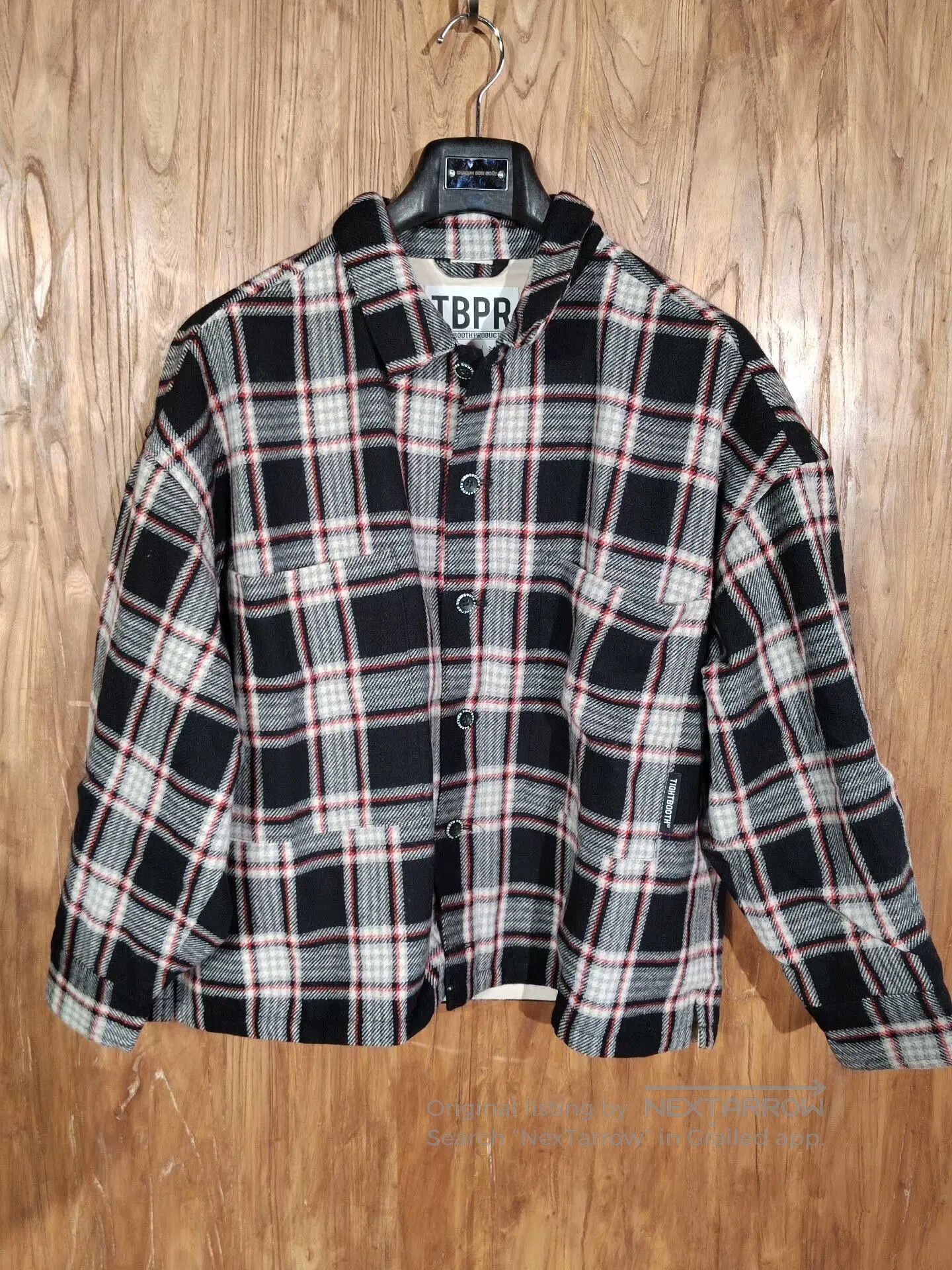 Japanese Brand TIGHTBOOTH TBPR Plaid Shirt Jacket. Size US M / EU 48-50 / 2 - 2 Thumbnail