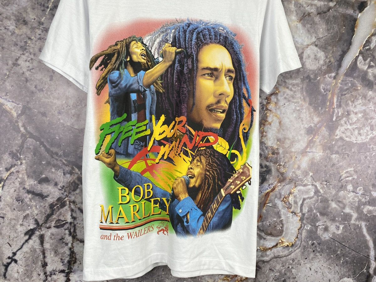 Bob Marley × Vintage Men’s Bob Marley Free Your Mind T-Shirt Vintage Size Small Size US S / EU 44-46 / 1 - 4 Thumbnail